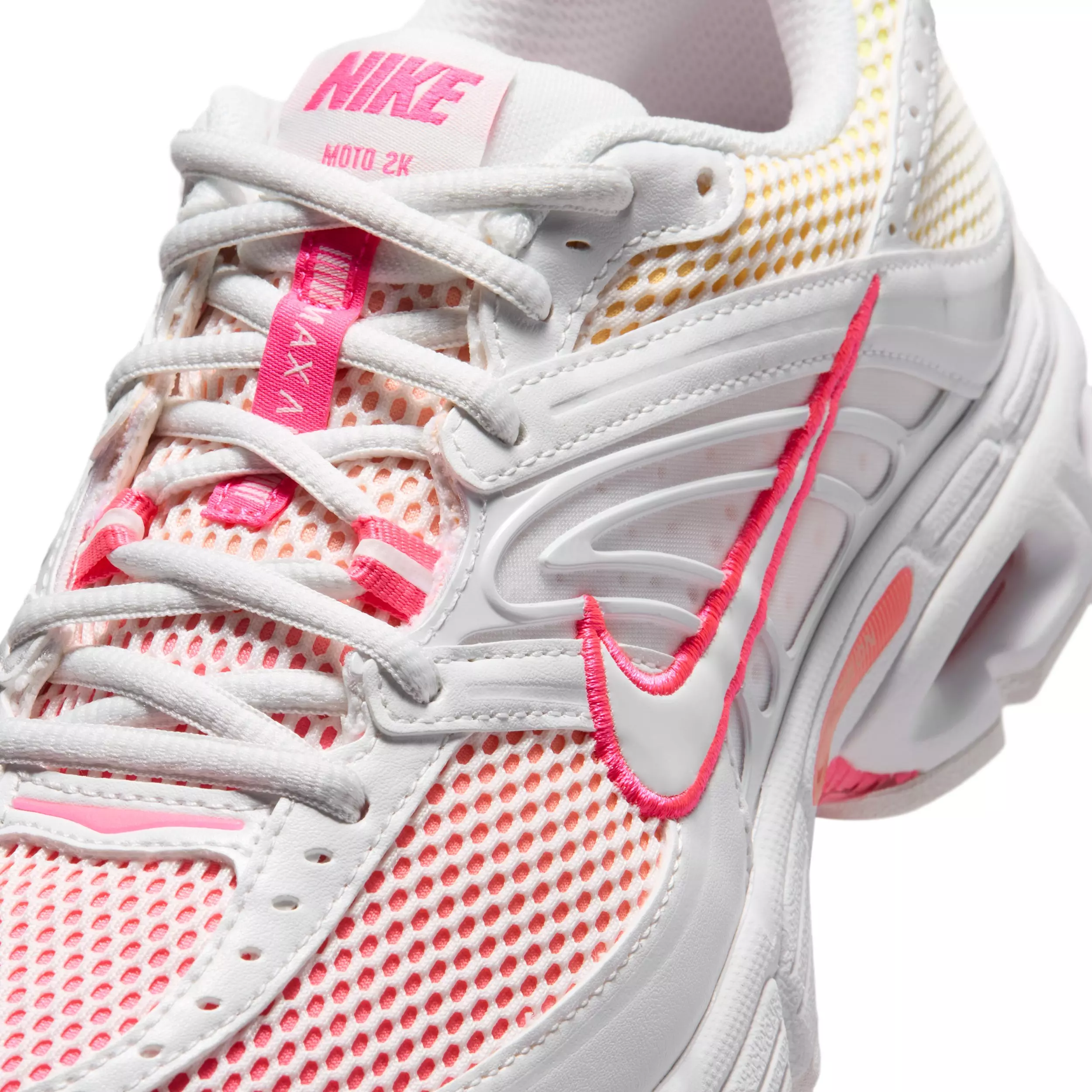 Nike Air Max Moto 2K Fade "Summit White/Hyper Pink/Orange Pulse/Summit White" Women's Shoe - WHITE/PINK/ORANGE/WHITE