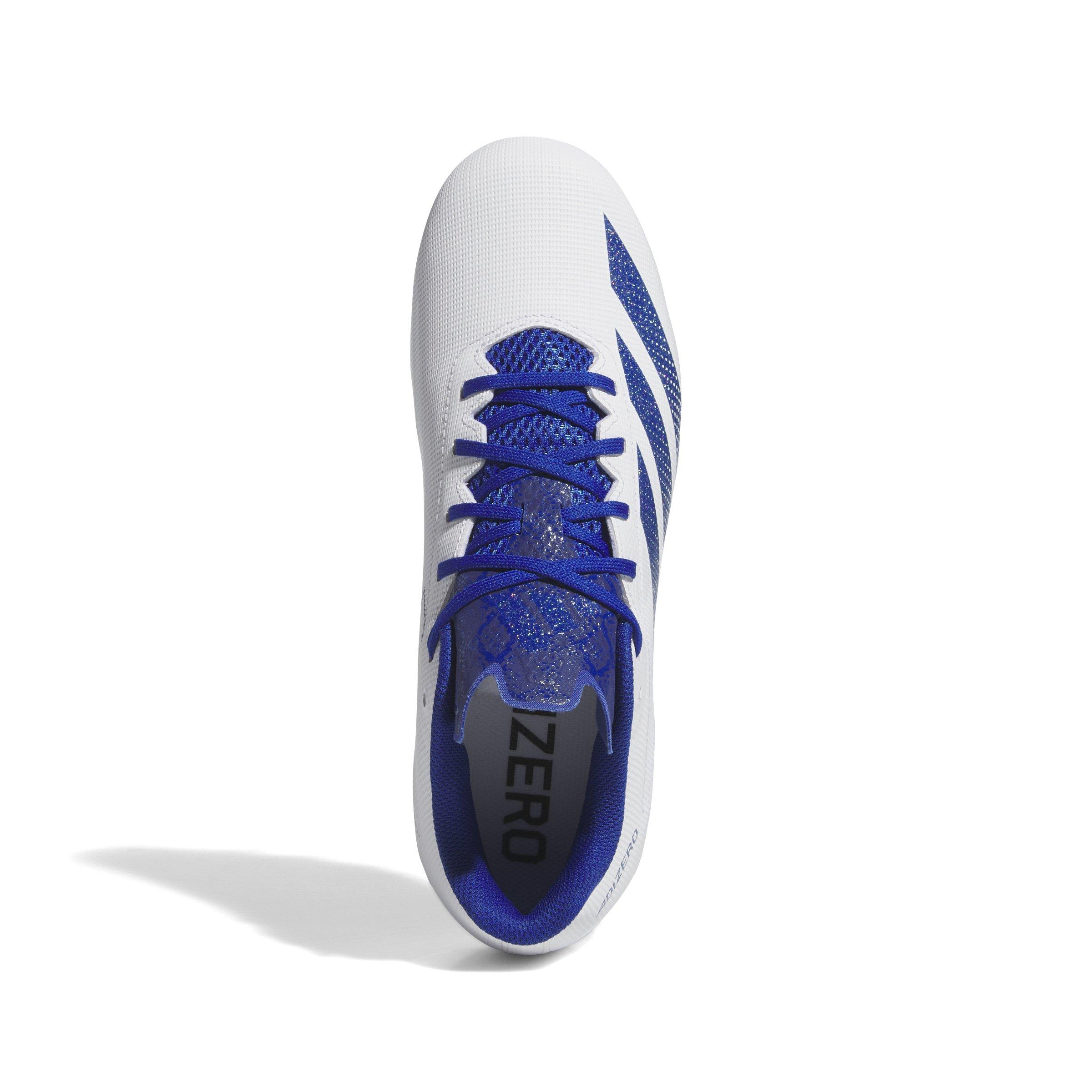 adidas Adizero Electric.2 "Ftwr White/Team Royal Blue/Ftwr White" Men's Football Cleat - WHITE/ROYAL/WHITE Thumbnail View 7
