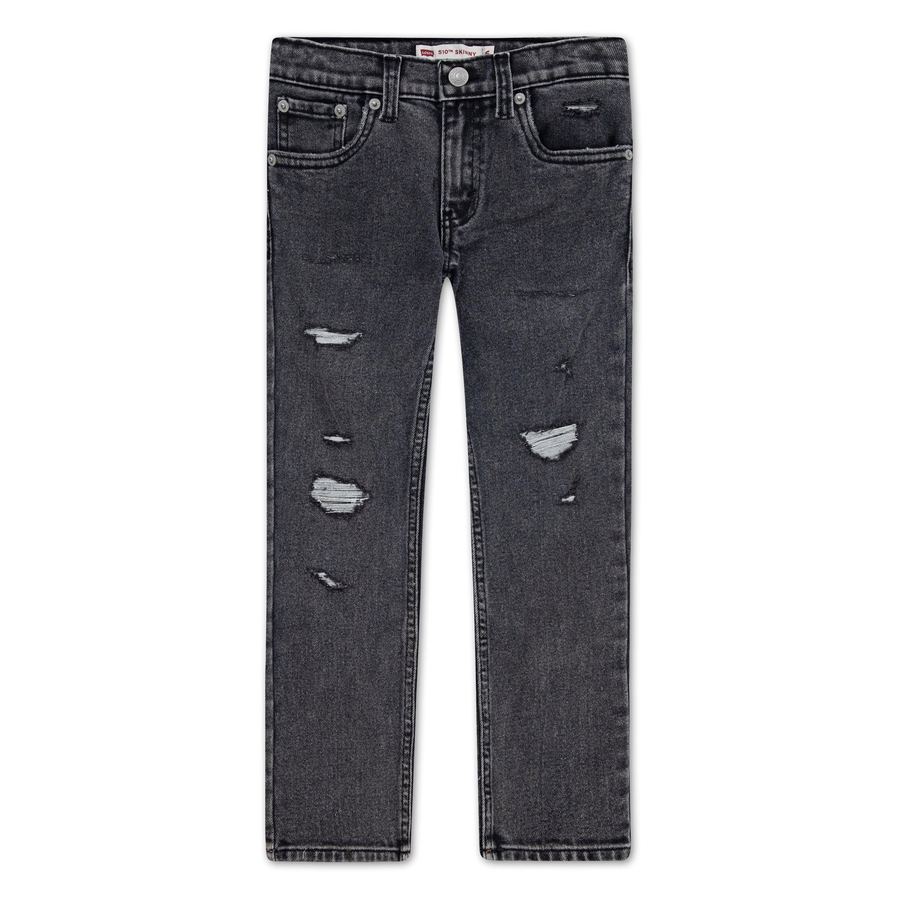 Levi's Little Boys' 510 Skinny Fit Wash Denim Jeans - Dark Grey - DARK GREY Thumbnail View 7