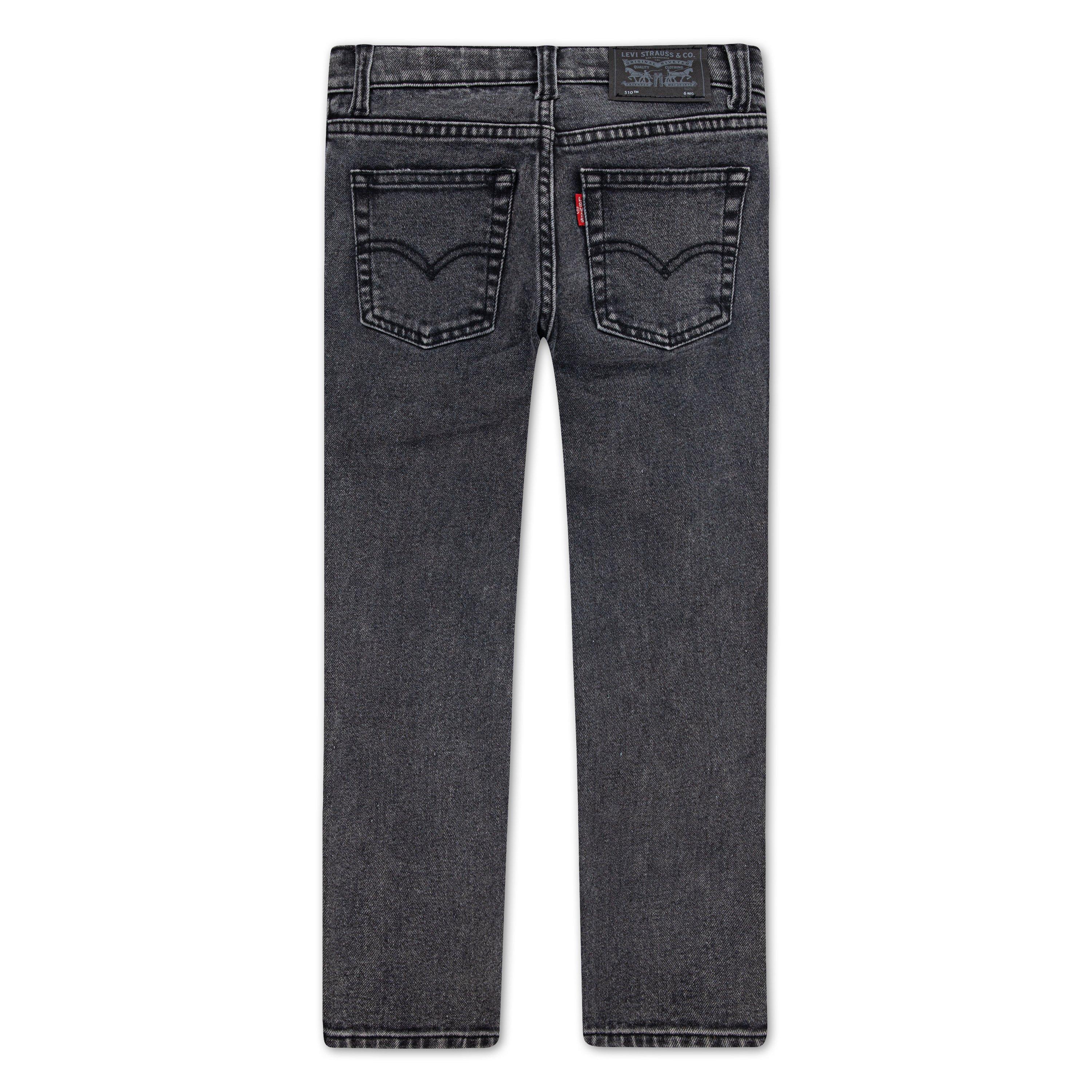 Levi's Little Boys' 510 Skinny Fit Wash Denim Jeans - Dark Grey - DARK GREY Thumbnail View 8