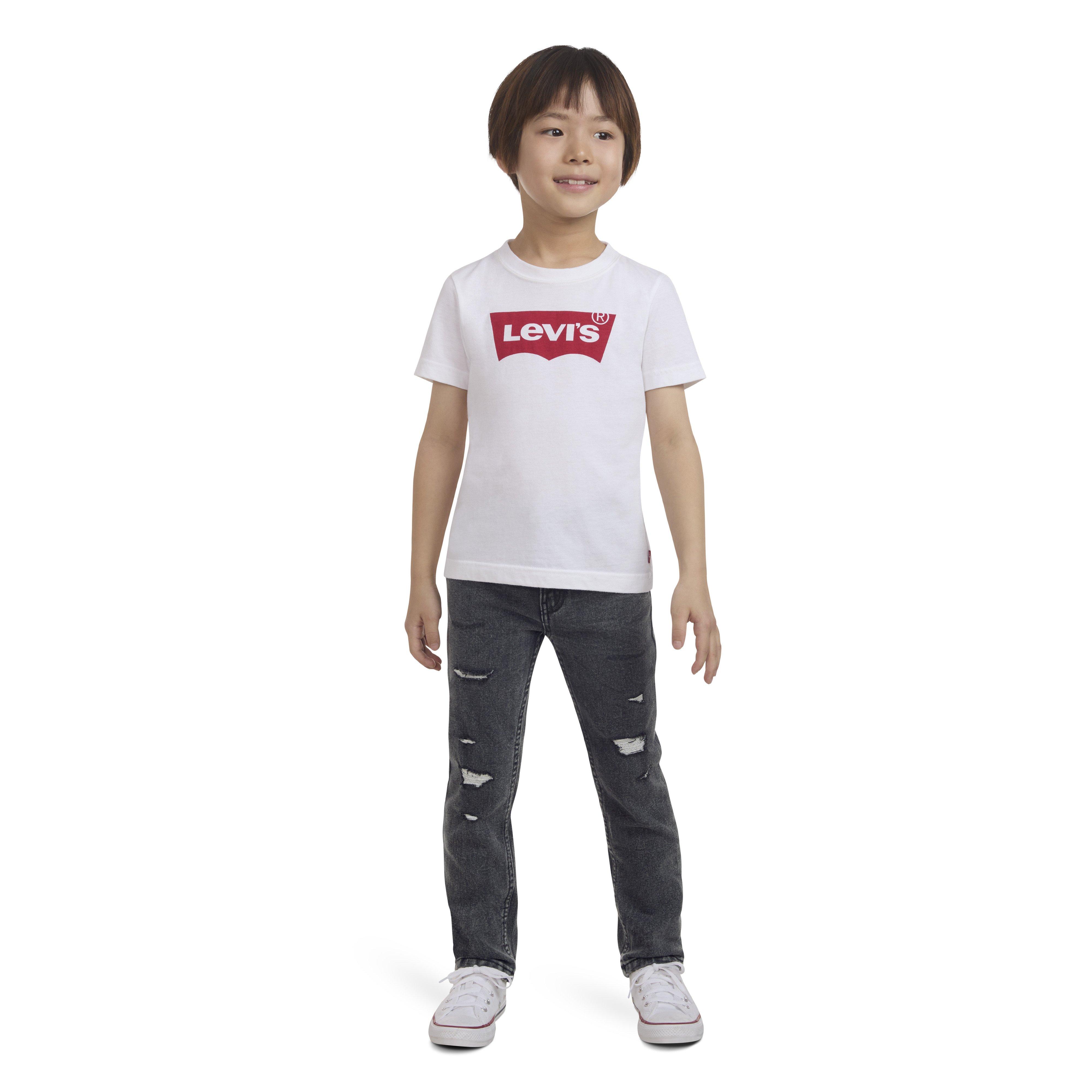 Levi's Little Boys' 510 Skinny Fit Wash Denim Jeans - Dark Grey - DARK GREY Thumbnail View 9