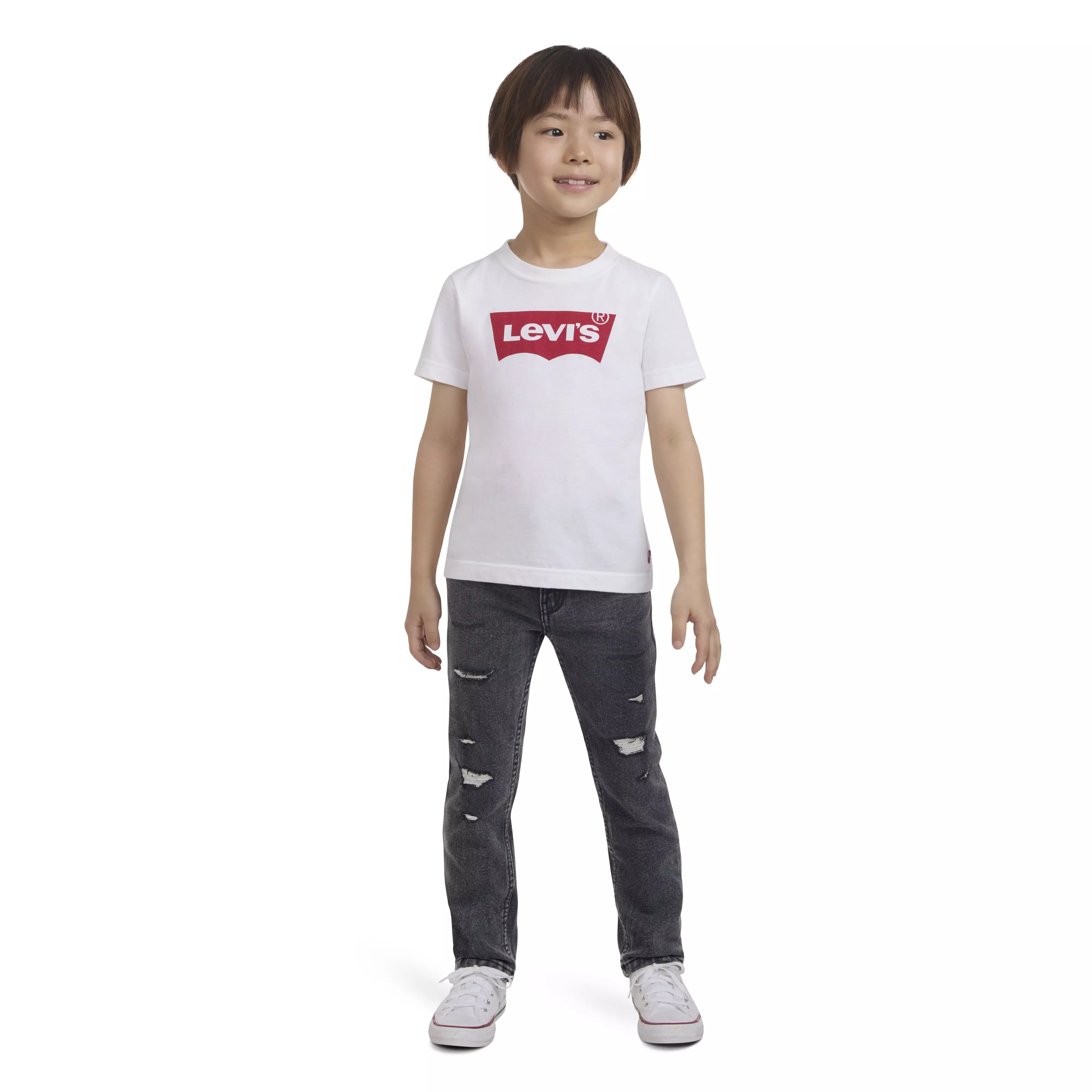 Levi's Little Boys' 510 Skinny Fit Wash Denim Jeans - Dark Grey - DARK GREY