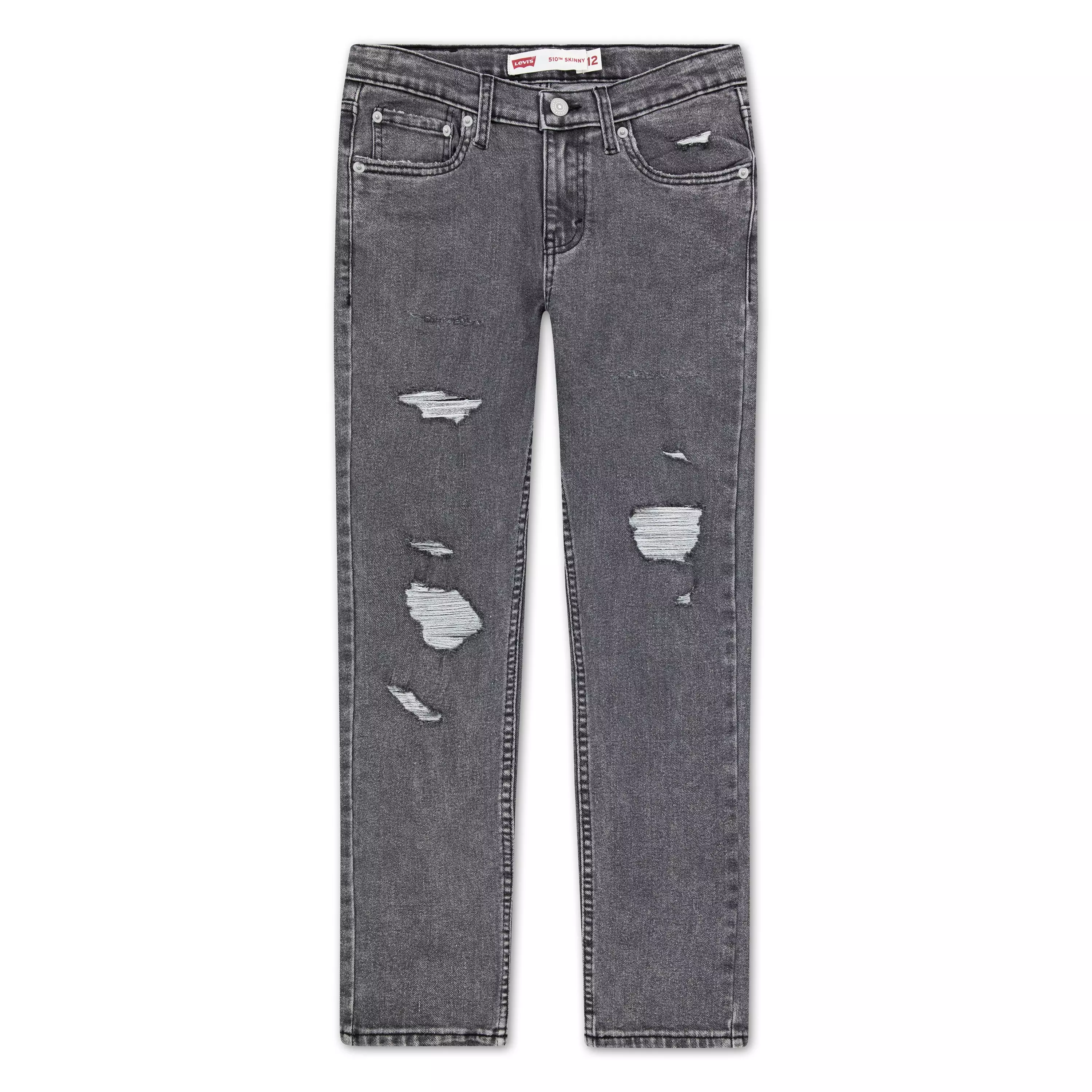 Levi's Big Boys' 510 Skinny Fit Dark Grey Wash Denim Jeans - DARK GREY