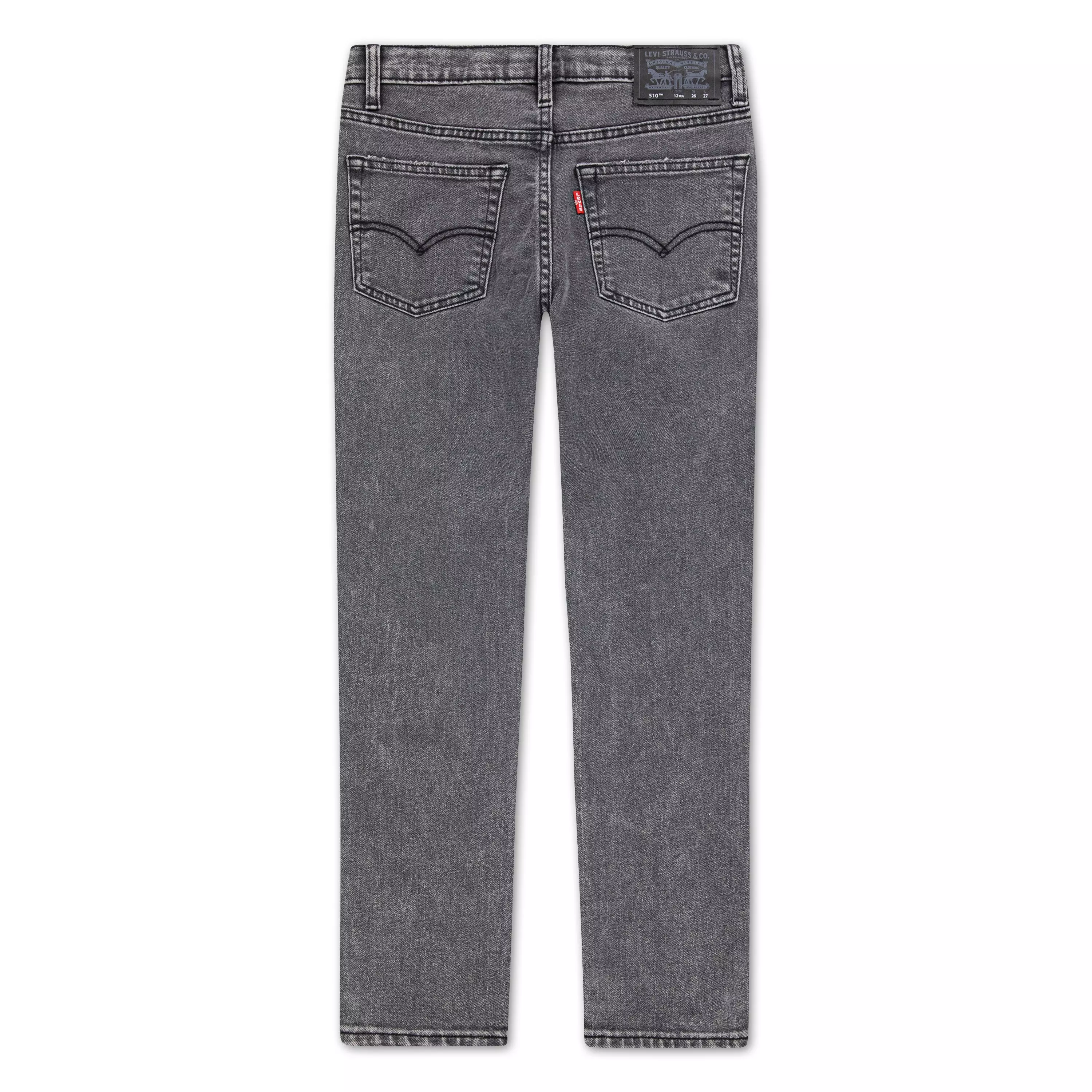 Levi's Big Boys' 510 Skinny Fit Dark Grey Wash Denim Jeans - DARK GREY