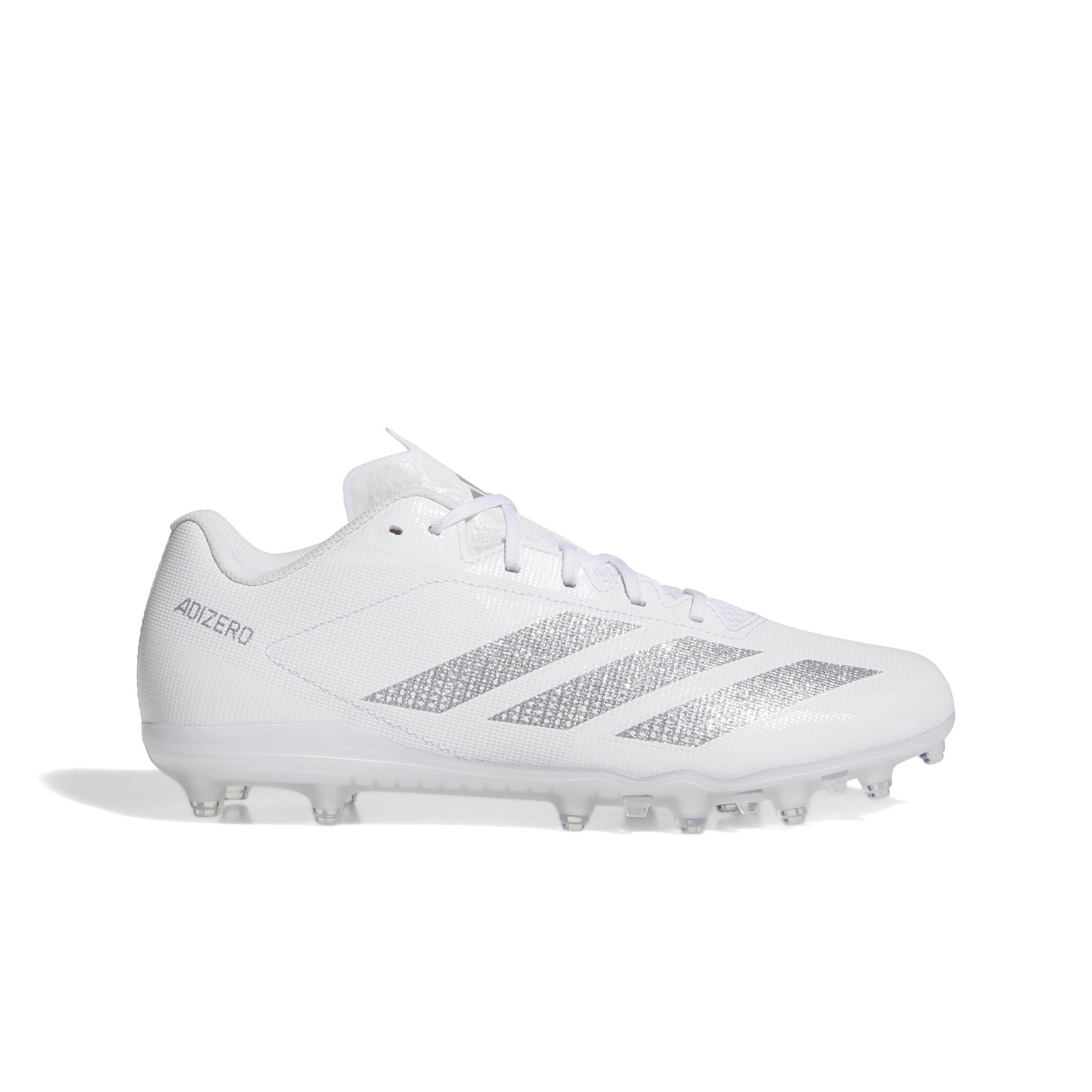 adidas Adizero Electric.2 "Ftwr White/Silver Metallic/Ftwr White" Men's Football Cleat - WHITE/SILVER/WHITE Thumbnail View 1