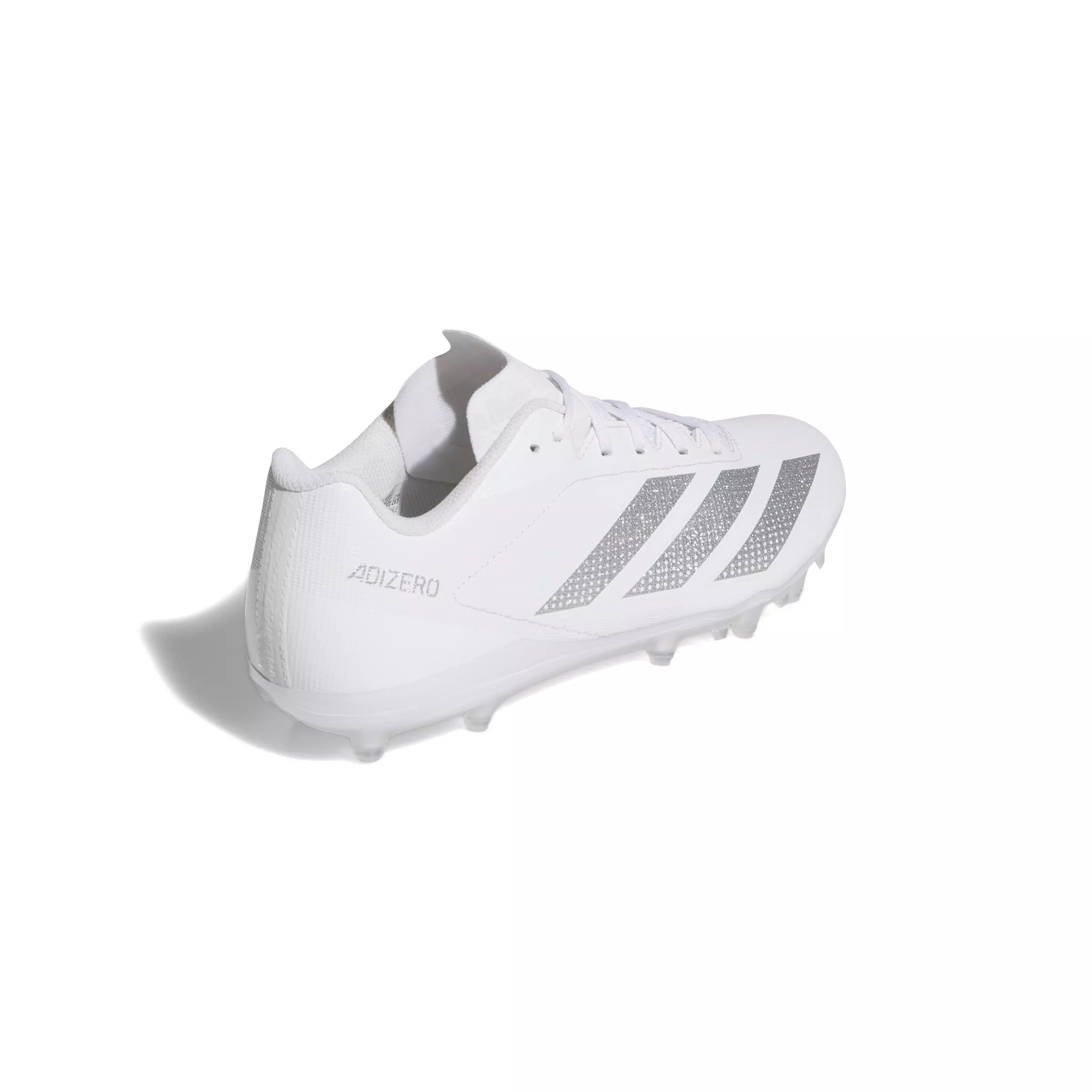 adidas Adizero Electric.2 "Ftwr White/Silver Metallic/Ftwr White" Men's Football Cleat - WHITE/SILVER/WHITE