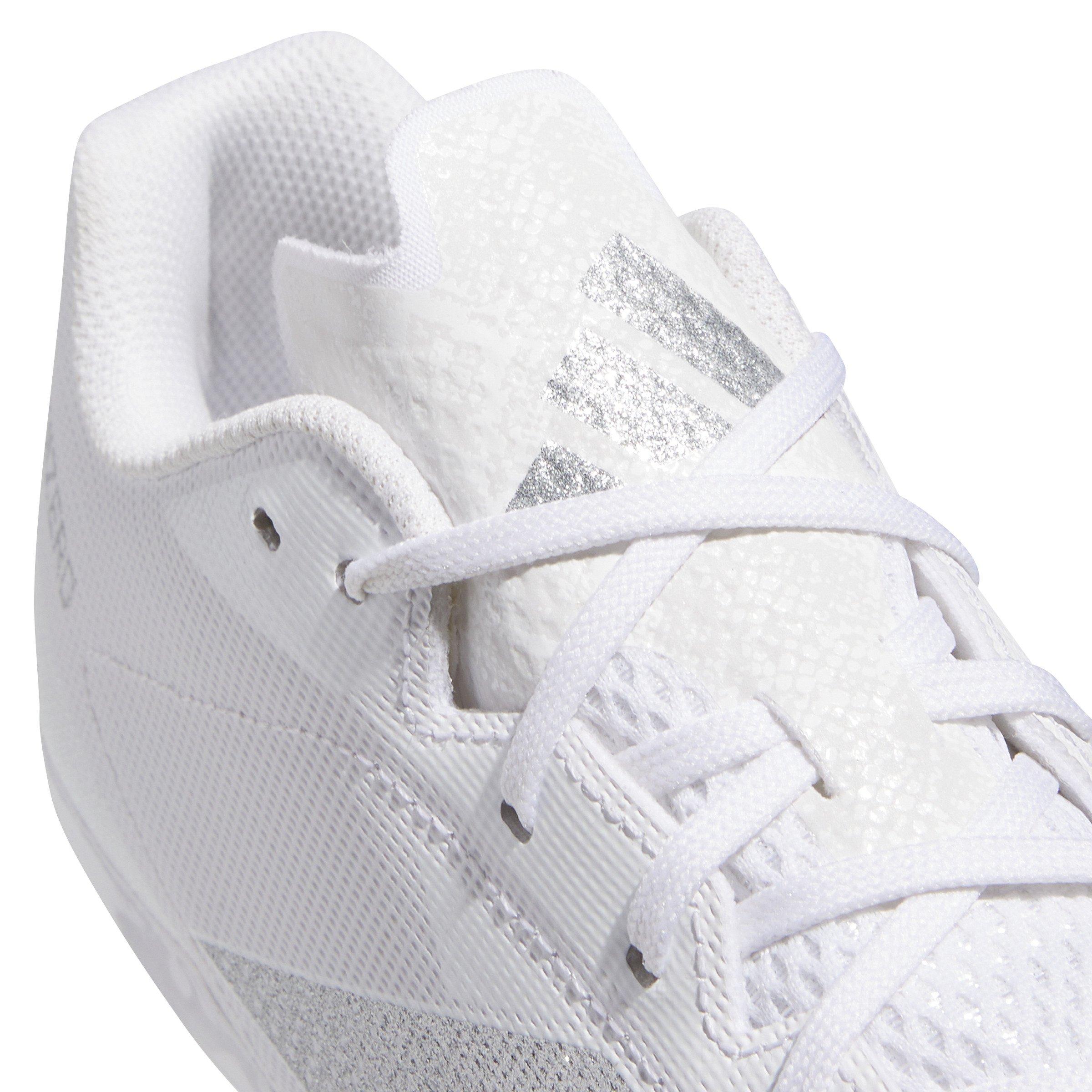 adidas Adizero Electric.2 "Ftwr White/Silver Metallic/Ftwr White" Men's Football Cleat - WHITE/SILVER/WHITE Thumbnail View 5