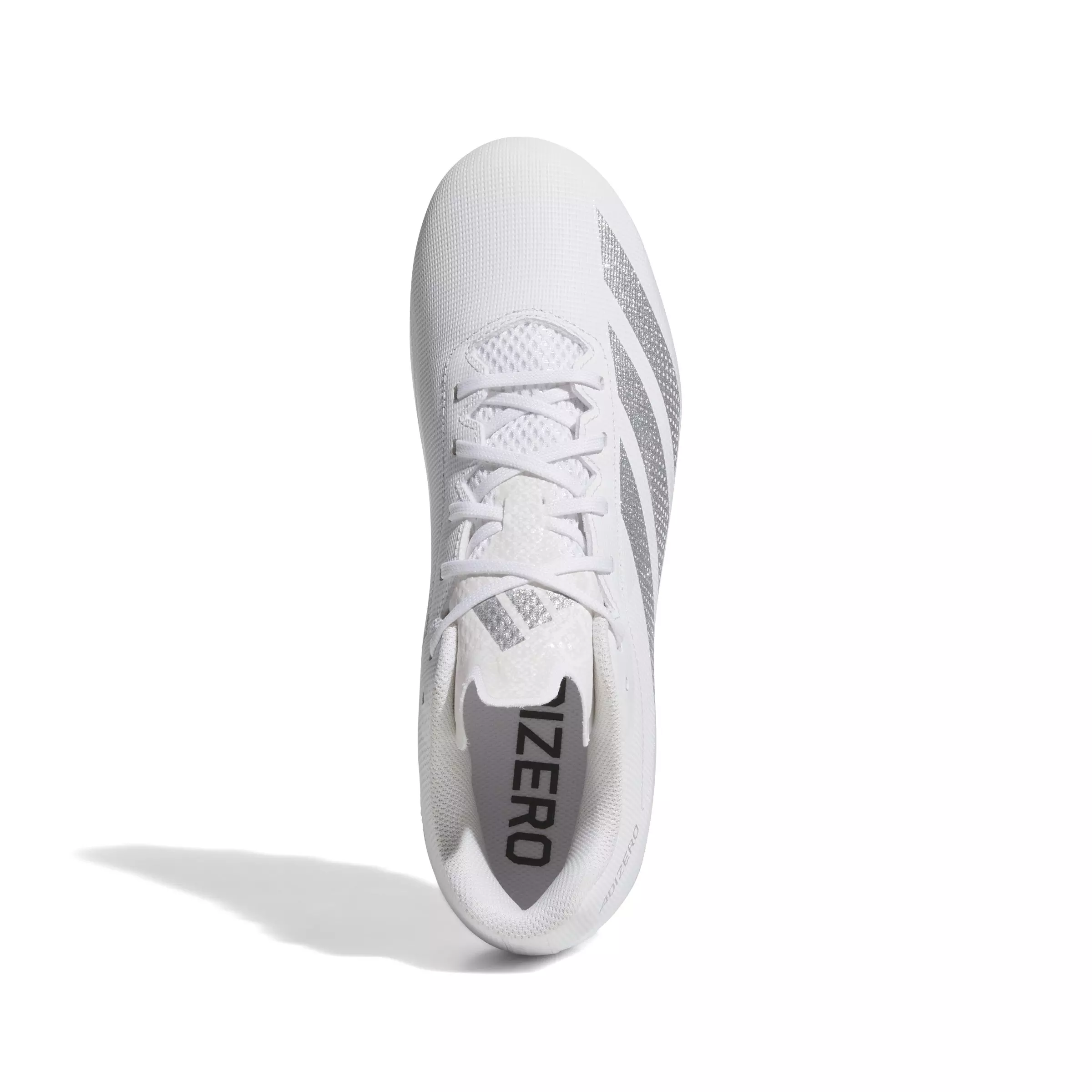 adidas Adizero Electric.2 "Ftwr White/Silver Metallic/Ftwr White" Men's Football Cleat - WHITE/SILVER/WHITE