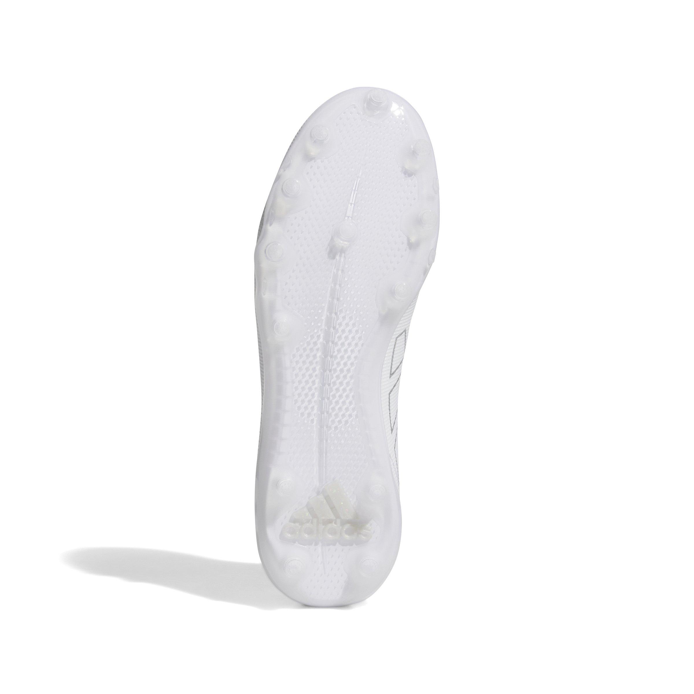 adidas Adizero Electric.2 "Ftwr White/Silver Metallic/Ftwr White" Men's Football Cleat - WHITE/SILVER/WHITE Thumbnail View 8