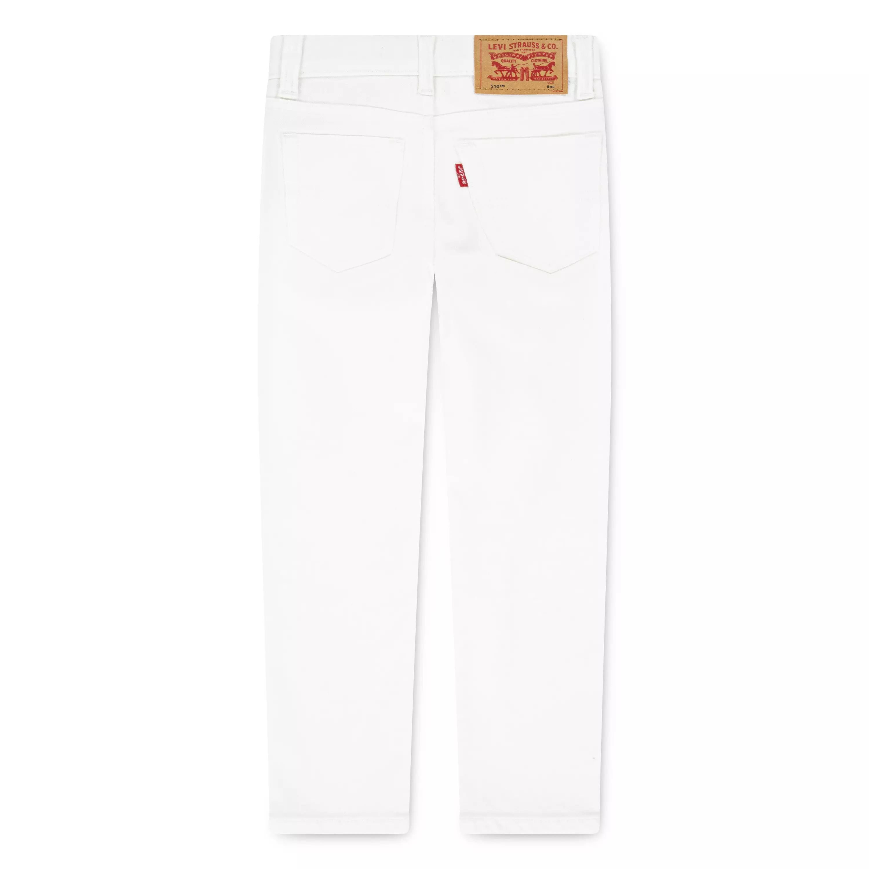 Levi's Little Boys' 510 Skinny Fit White Wash Denim Jeans - WHITE