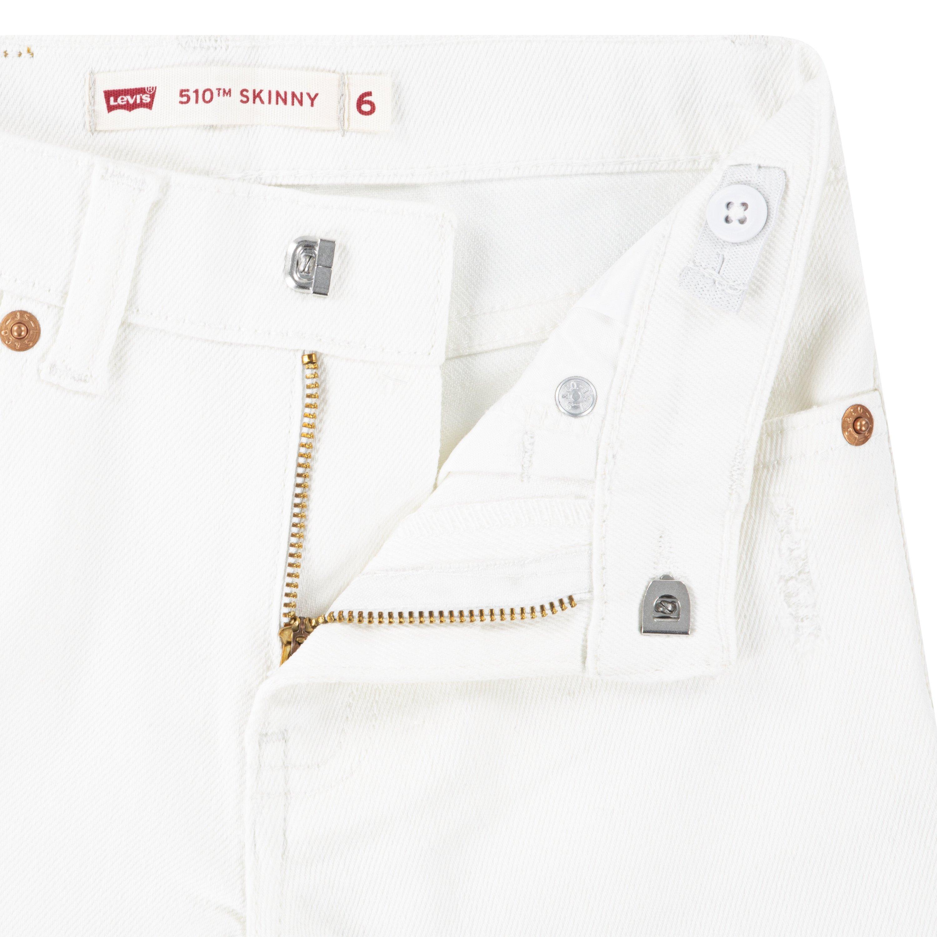 Levi's 510 Skinny Fit Little Boys' White Wash Denim Jeans