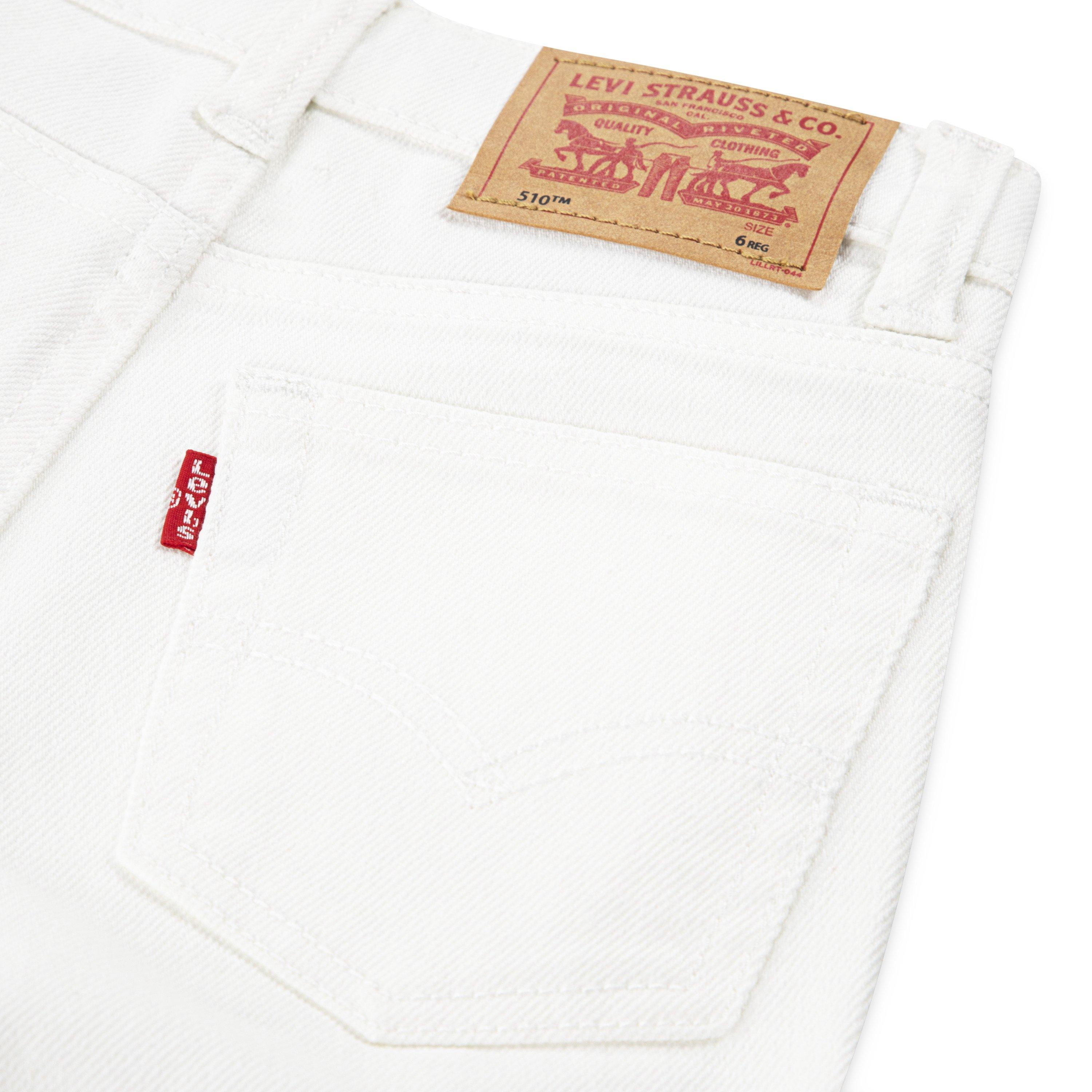 Levi's 510 Skinny Fit Little Boys' White Wash Denim Jeans