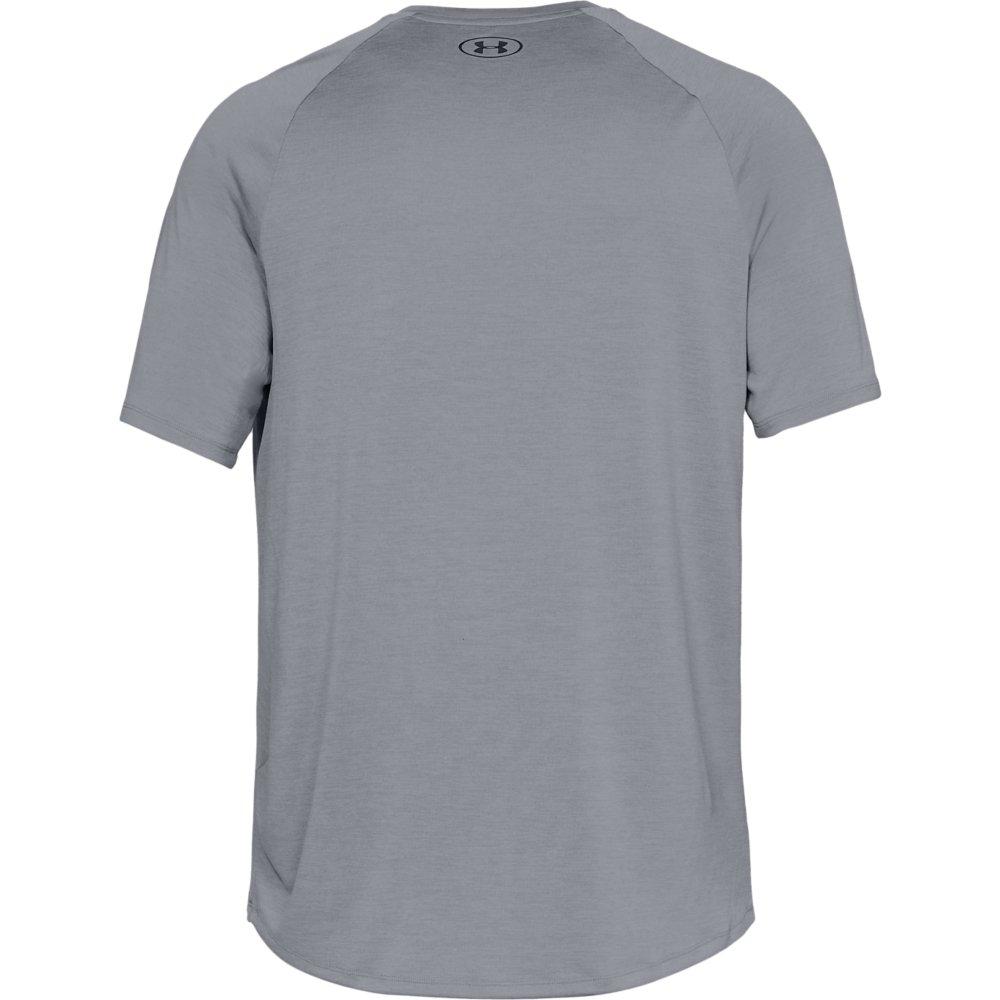 Under Armour Men's Tech 2.0 V-Neck Steel Tee - STEEL Thumbnail View 4