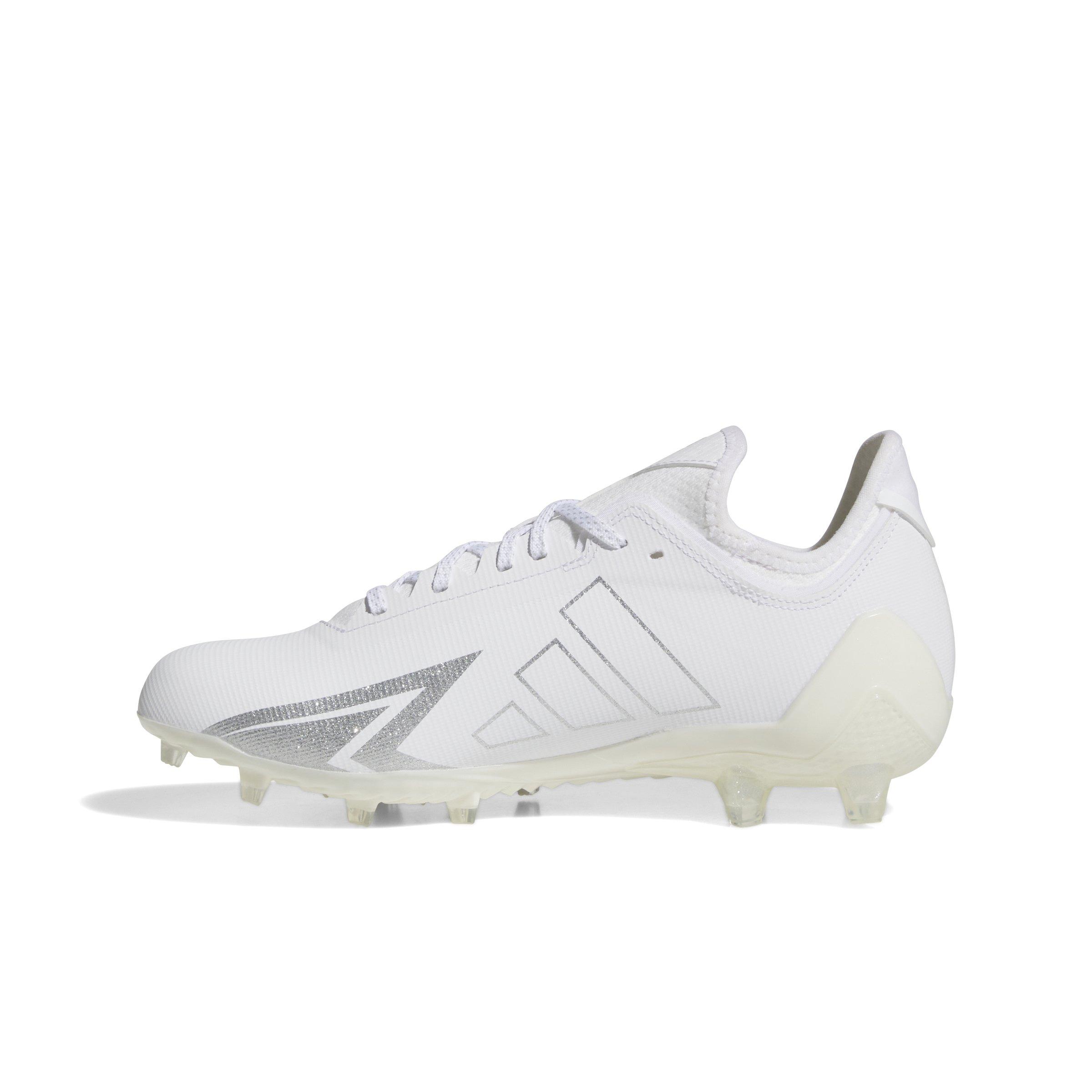 adidas Adizero Electric.1 "Ftwr White/Silver Metallic/Ftwr White" Men's Football Cleat - WHITE/SILVER/WHITE Thumbnail View 2