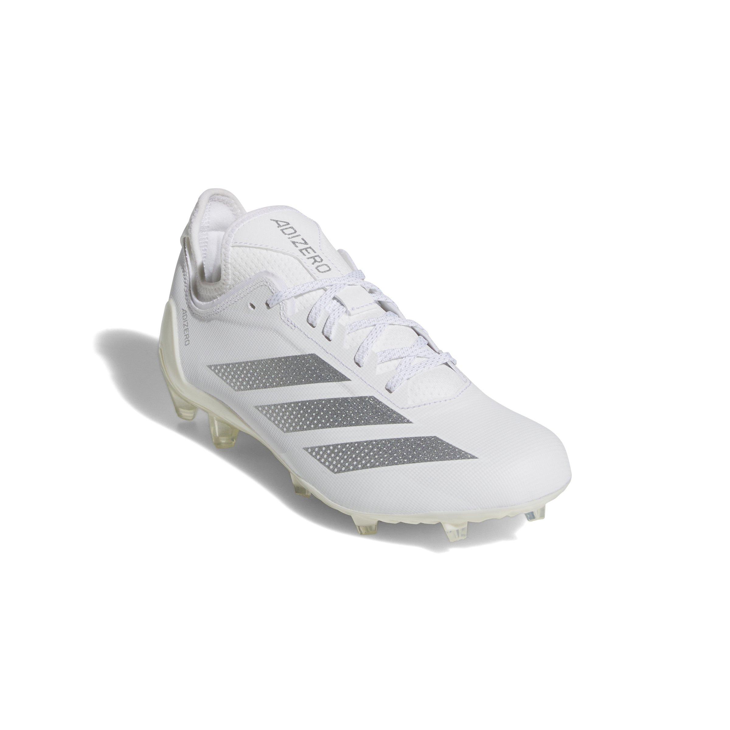 adidas Adizero Electric.1 "Ftwr White/Silver Metallic/Ftwr White" Men's Football Cleat - WHITE/SILVER/WHITE Thumbnail View 3