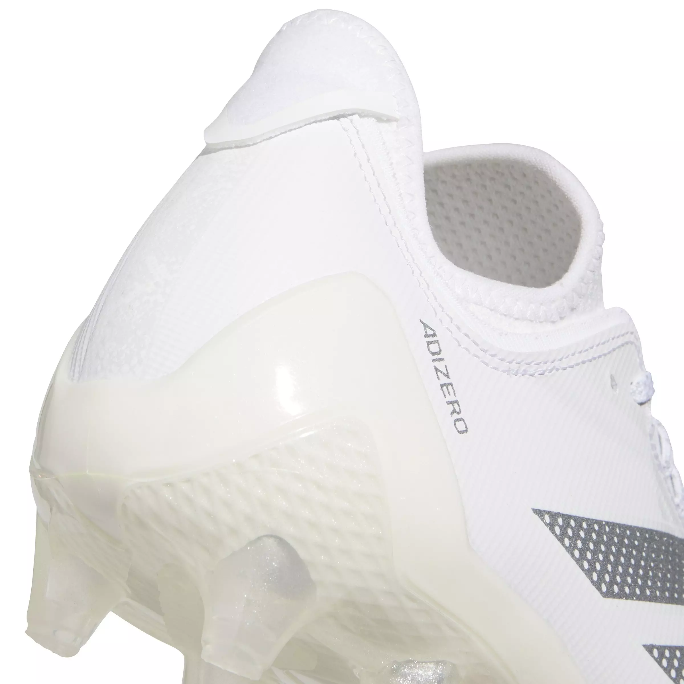 adidas Adizero Electric.1 "Ftwr White/Silver Metallic/Ftwr White" Men's Football Cleat - WHITE/SILVER/WHITE
