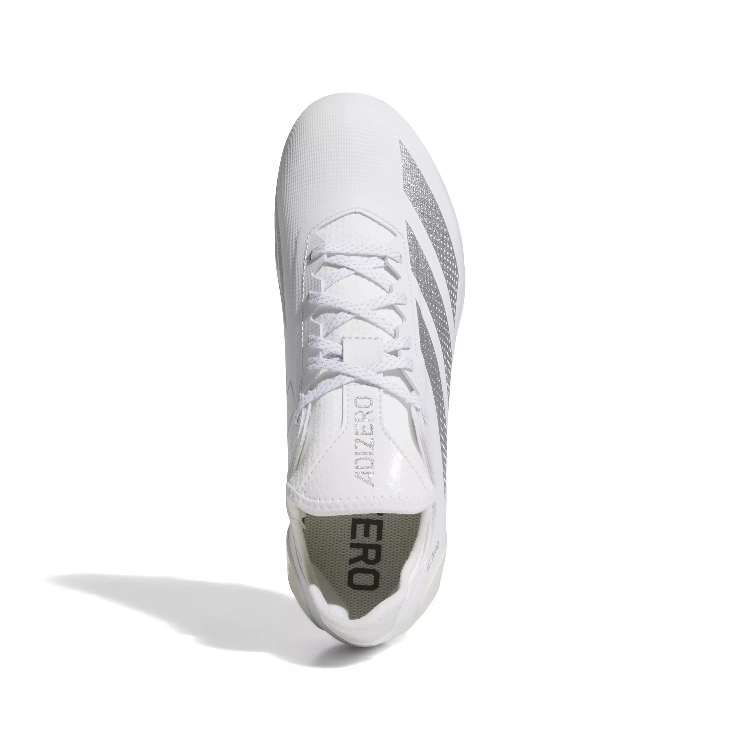 adidas Adizero Electric.1 "Ftwr White/Silver Metallic/Ftwr White" Men's Football Cleat - WHITE/SILVER/WHITE