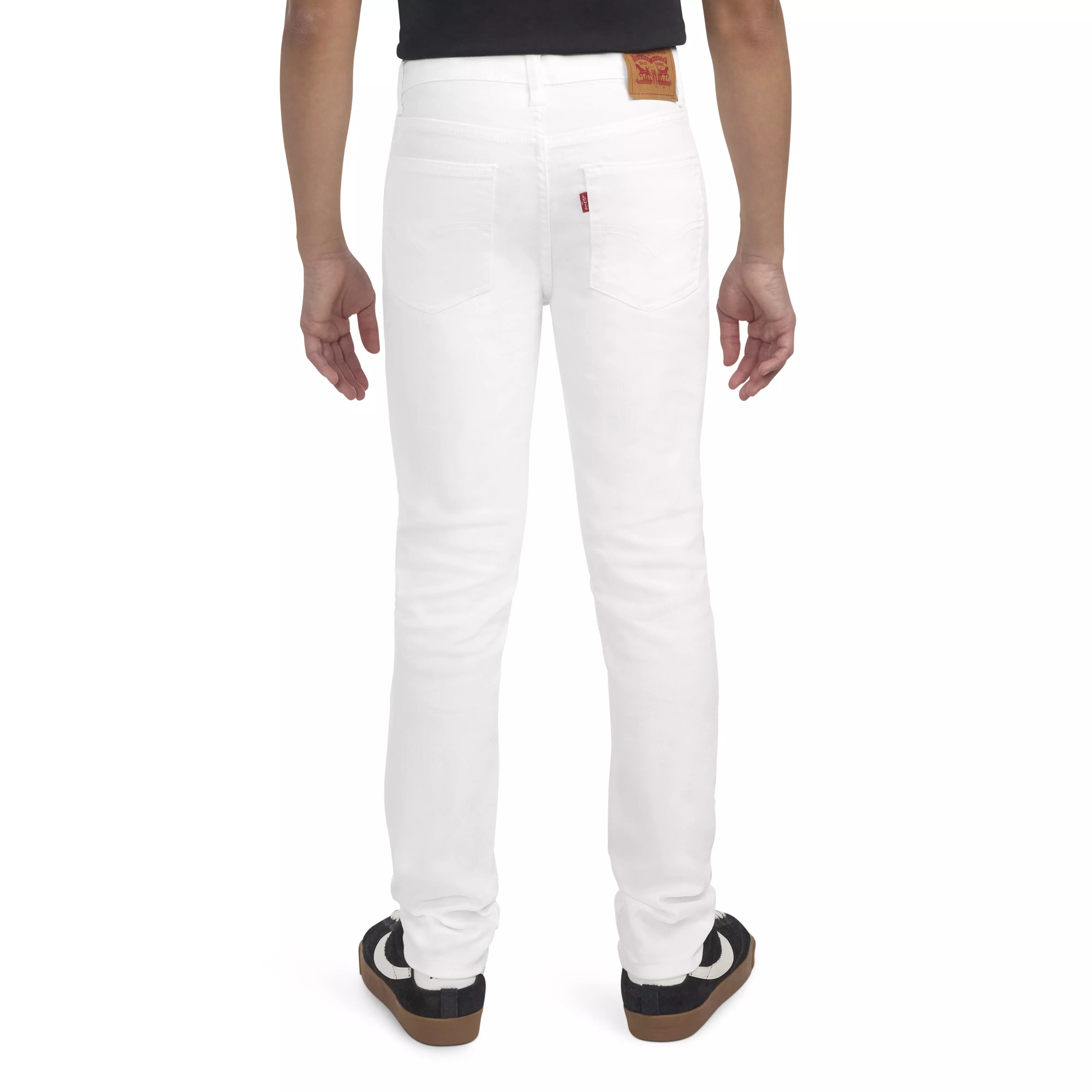 Levi's Big Boys' 510 Skinny Fit White Wash Denim Jeans - WHITE