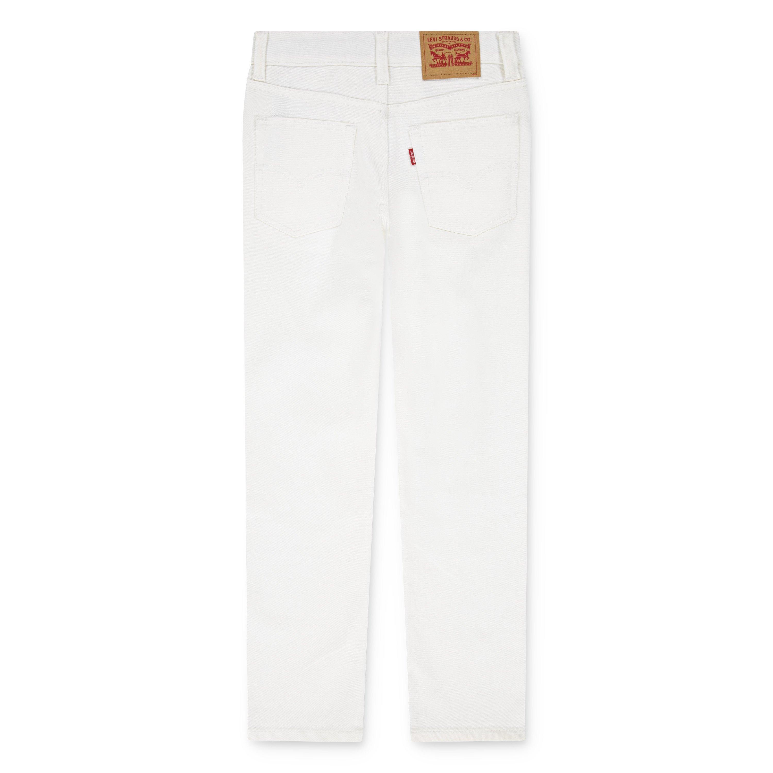 Levi's Big Boys' 510 Skinny Fit White Wash Denim Jeans - WHITE Thumbnail View 6