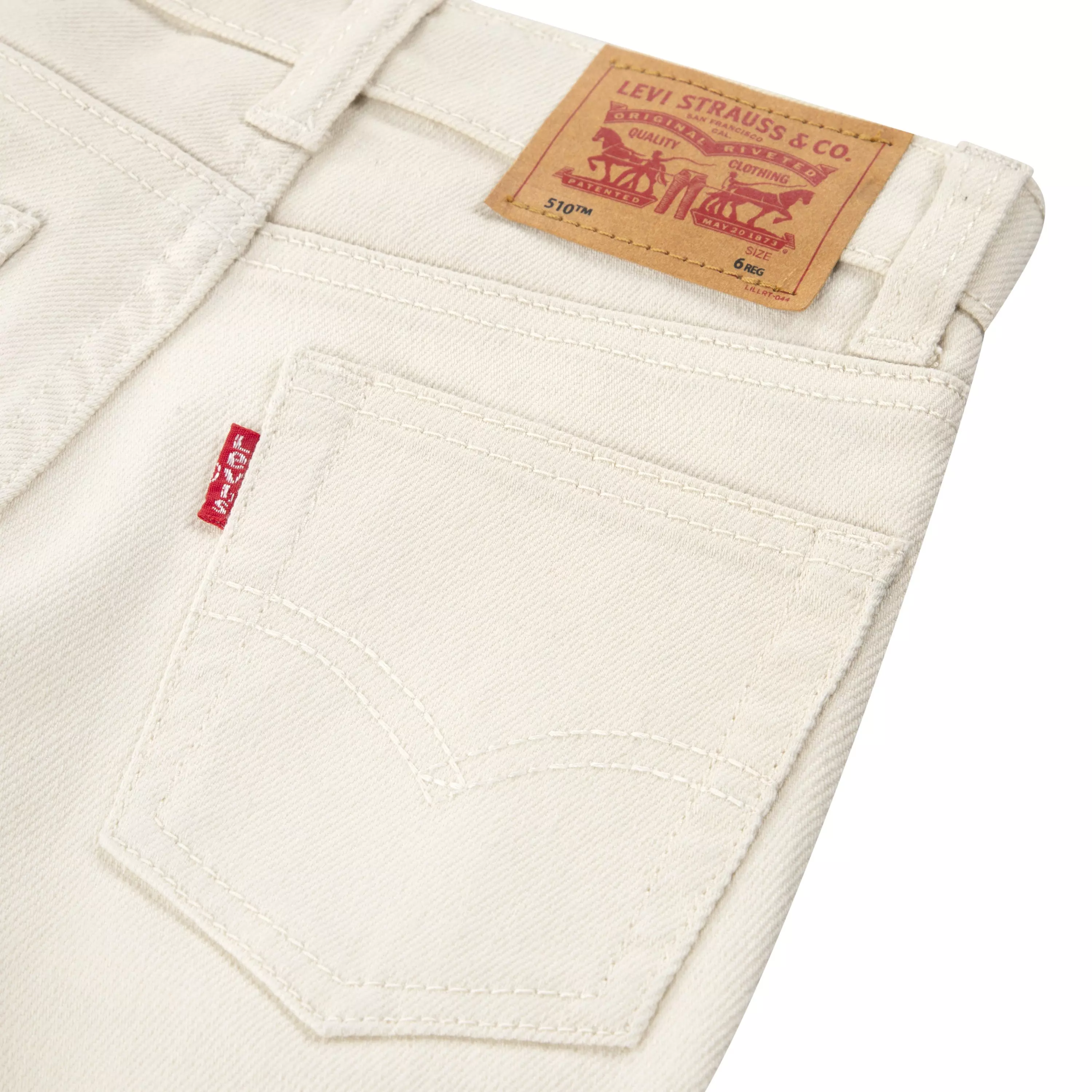Levi's Little Boys' 510 Skinny Fit Wash Denim Jeans - Beige - BEIGE