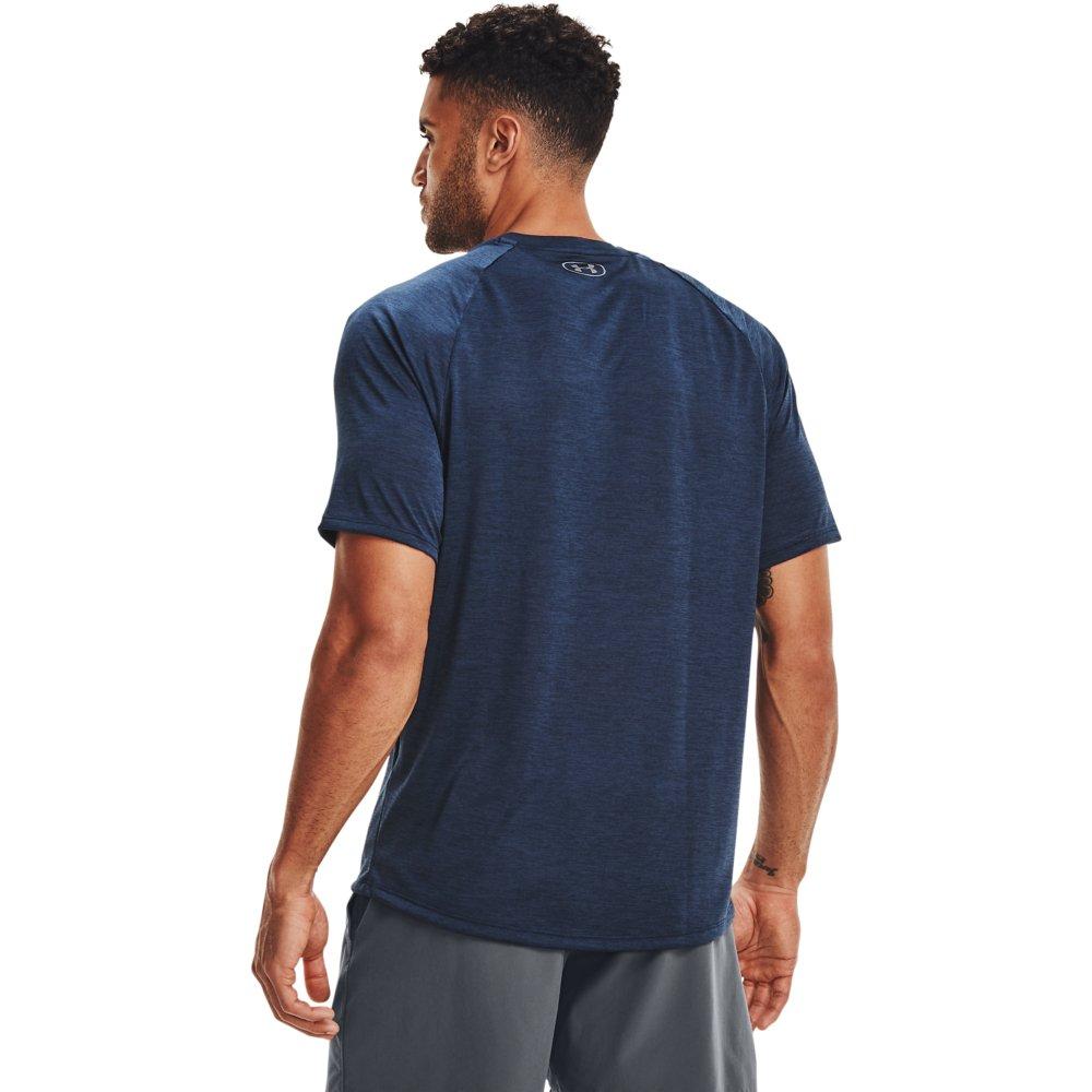 Under Armour Men's Tech 2.0 V-Neck Turquoise Tee - TURQUOISE Thumbnail View 2