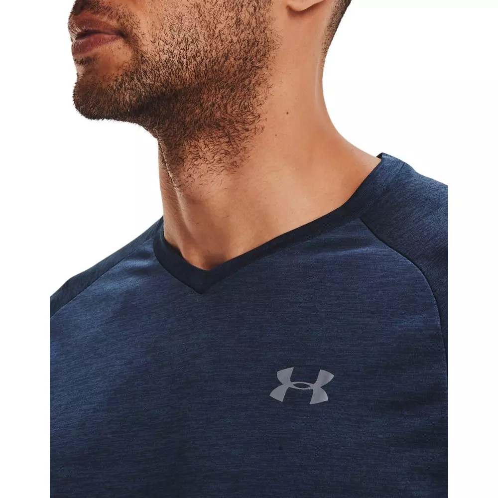 Under Armour Men's Tech 2.0 V-Neck Turquoise Tee - TURQUOISE