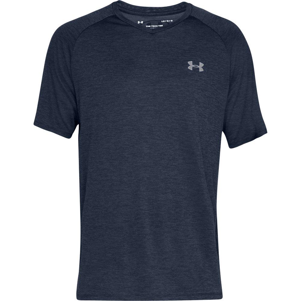 Under Armour Men's Tech 2.0 V-Neck Turquoise Tee - TURQUOISE Thumbnail View 5