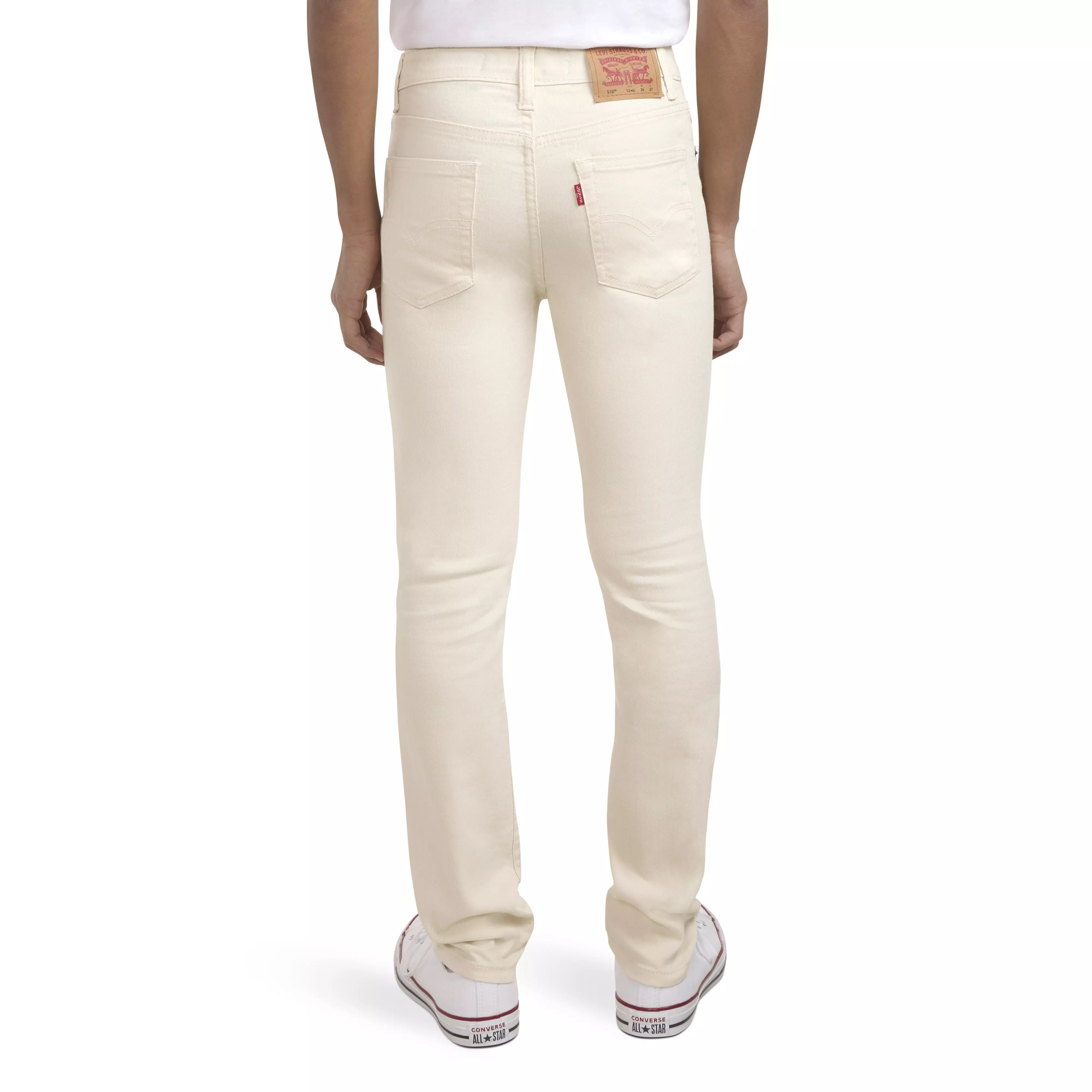 Levi's Big Boys' 510 Skinny Fit Wash Denim Jeans - Beige - BEIGE