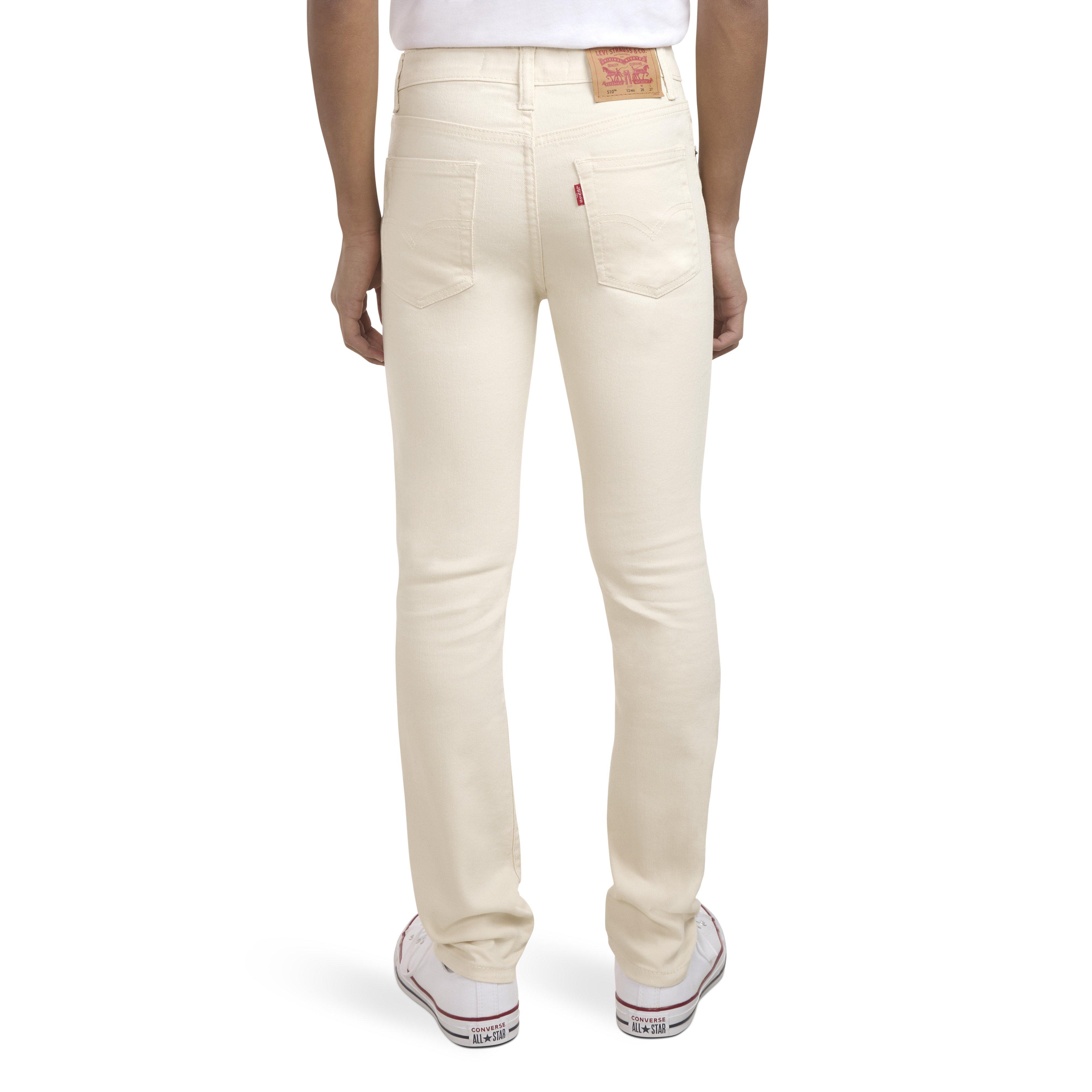 Levi's 510 Skinny Fit Big Boys' Beige Wash Denim Jeans