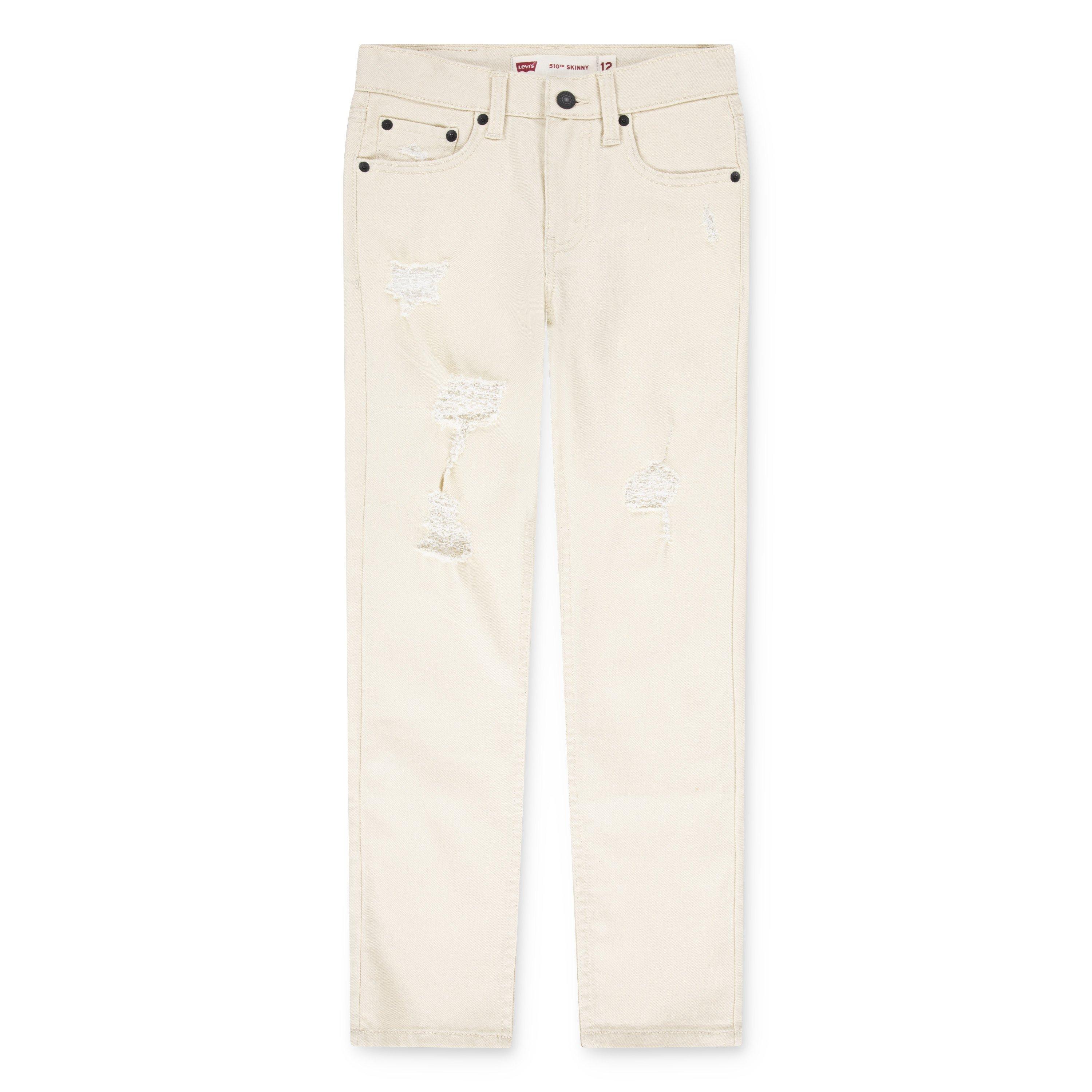 Levi's Big Boys' 510 Skinny Fit Wash Denim Jeans - Beige - BEIGE Thumbnail View 5