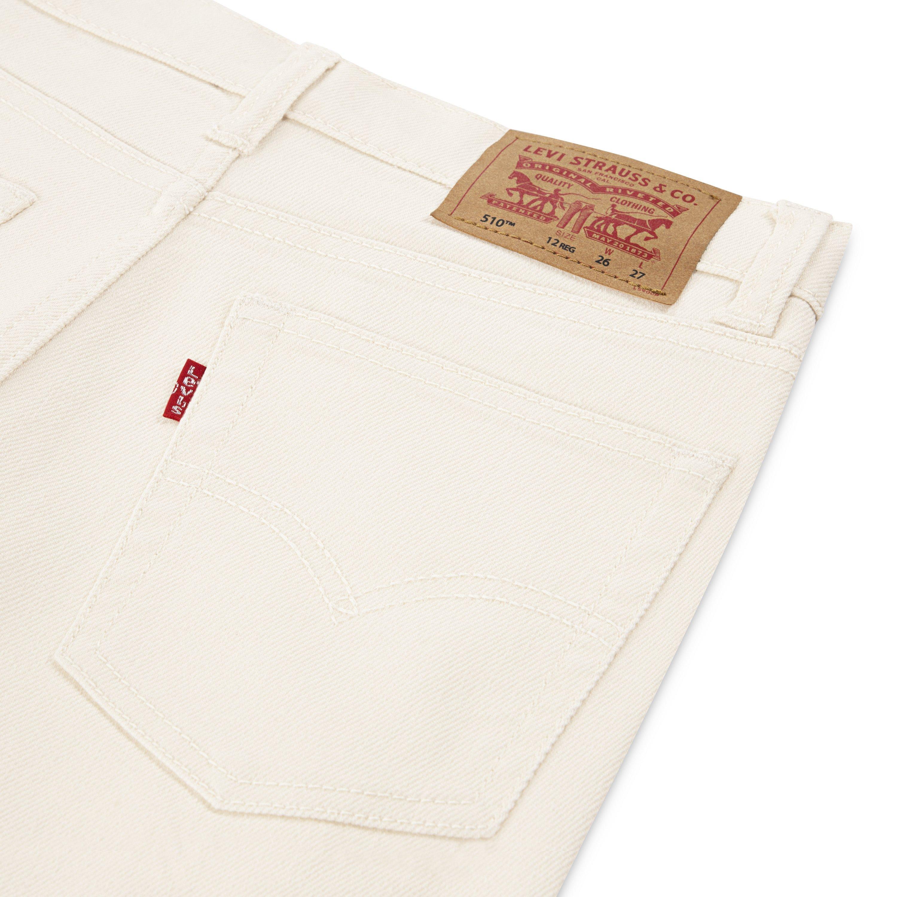Levi's Big Boys' 510 Skinny Fit Beige Wash Denim Jeans - BEIGE Thumbnail View 8