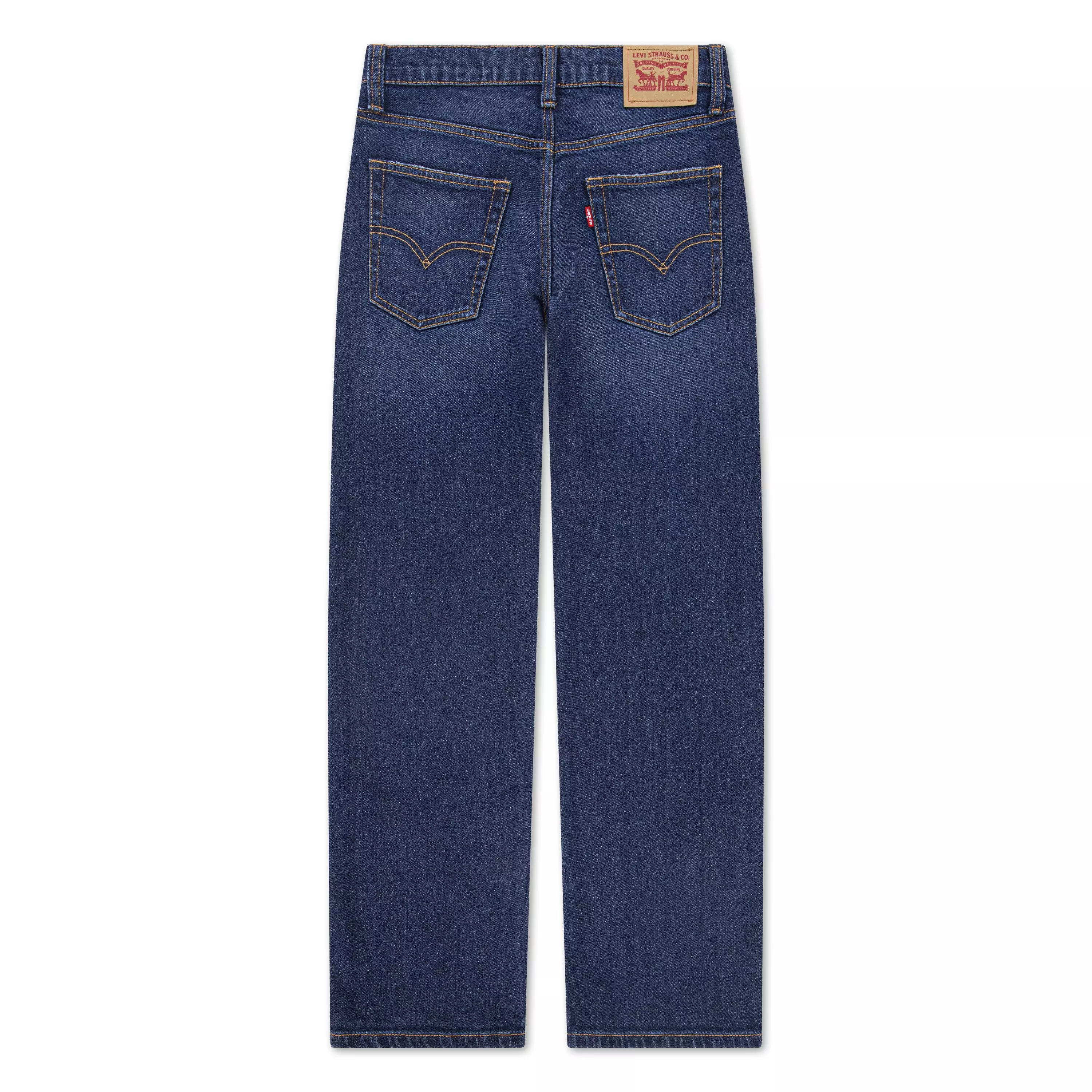 Levi's 555 Relaxed Lt Wash Big Boys' Blue Straight Denim Jeans - BLUE