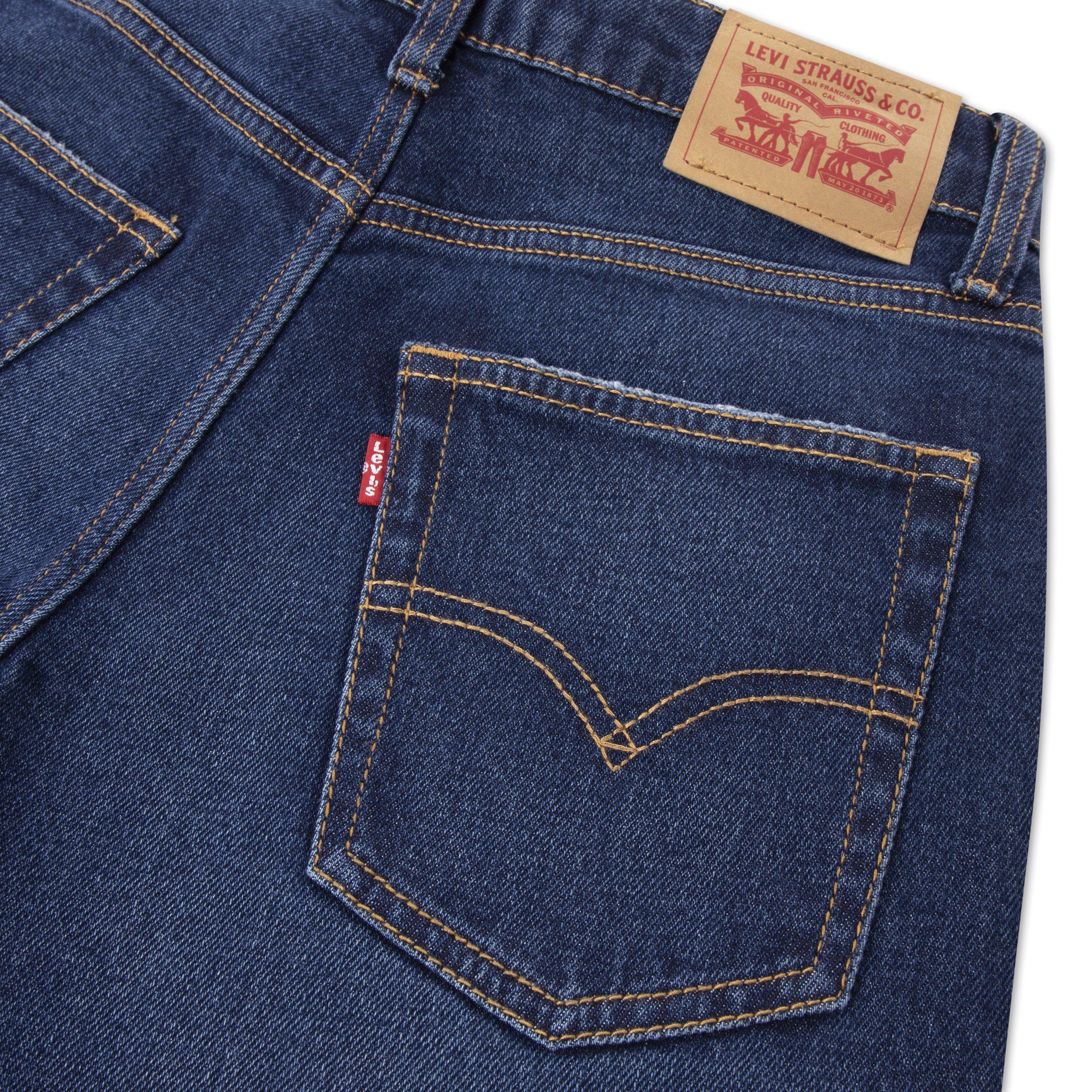 Levi's 555 Relaxed Lt Wash Big Boys' Blue Straight Denim Jeans - BLUE Thumbnail View 4