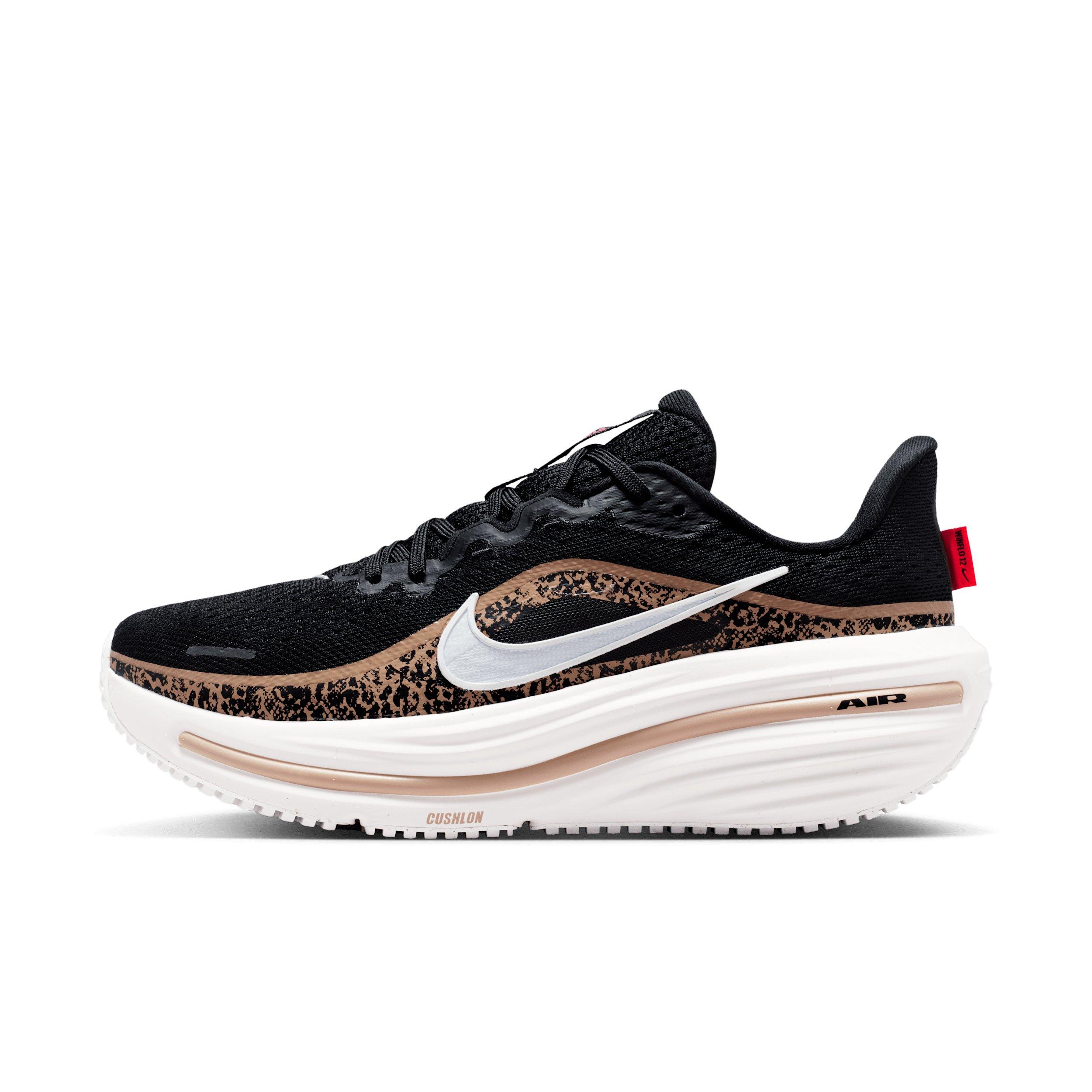 Nike Winflo 12 Print "Black/British Khaki/Fusion Red/Sail" Women's Running Shoe - BLACK/KHAKI/RED/SAIL