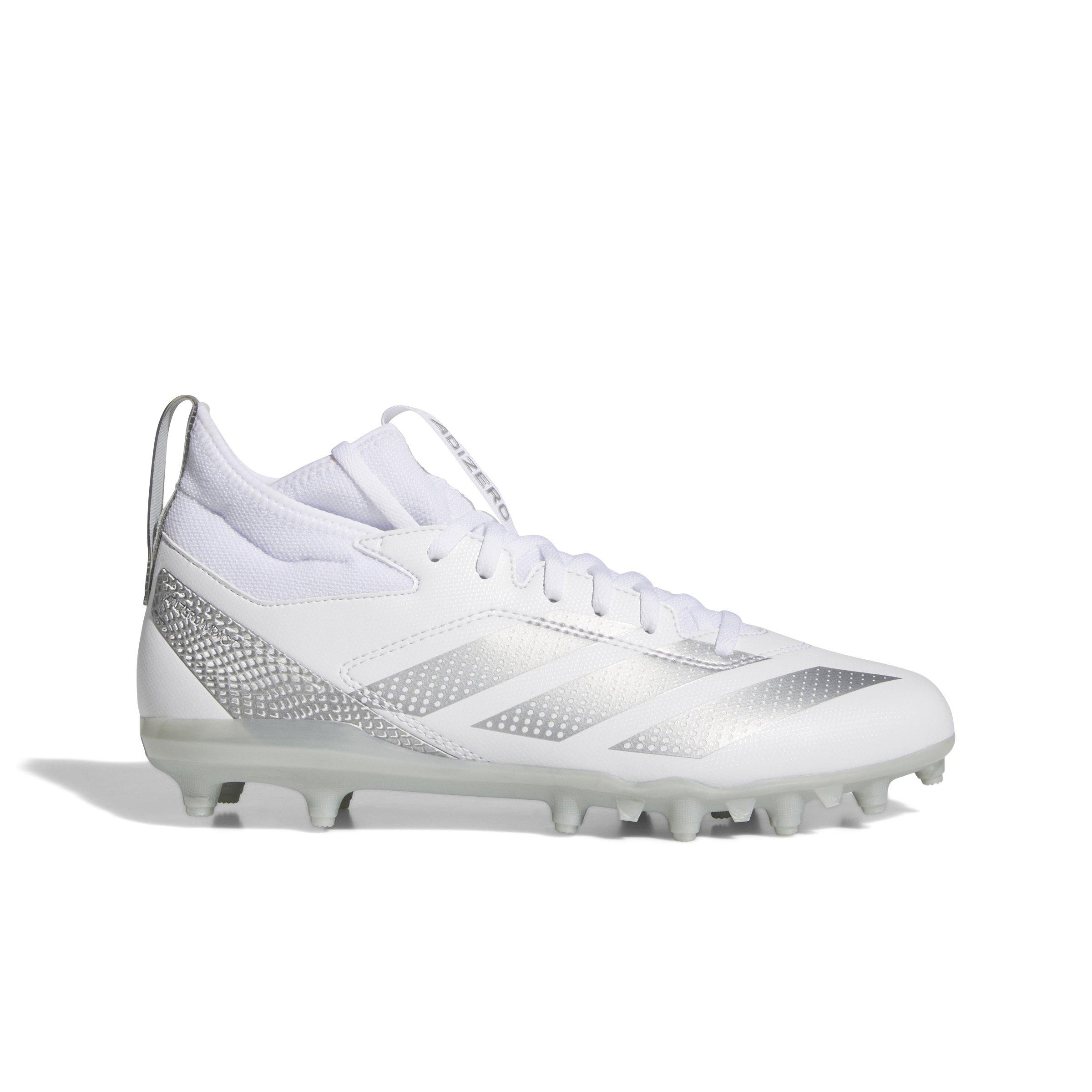adidas Adizero Impact.2 "Ftwr White/Silver Metallic" Men's Football Cleat - WHITE/SILVER/WHITE Thumbnail View 1