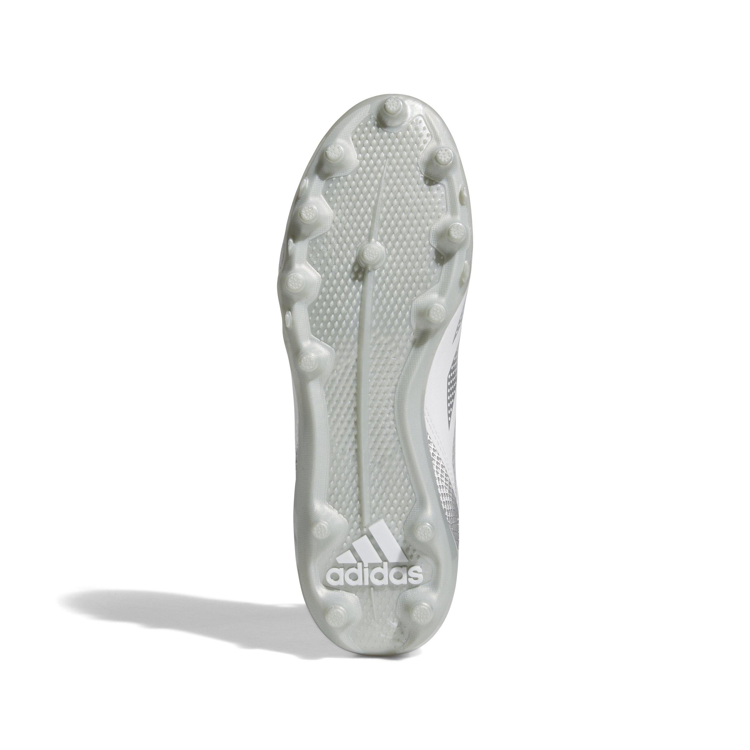 adidas Adizero Impact.2 "Ftwr White/Silver Metallic" Men's Football Cleat - WHITE/SILVER/WHITE Thumbnail View 6