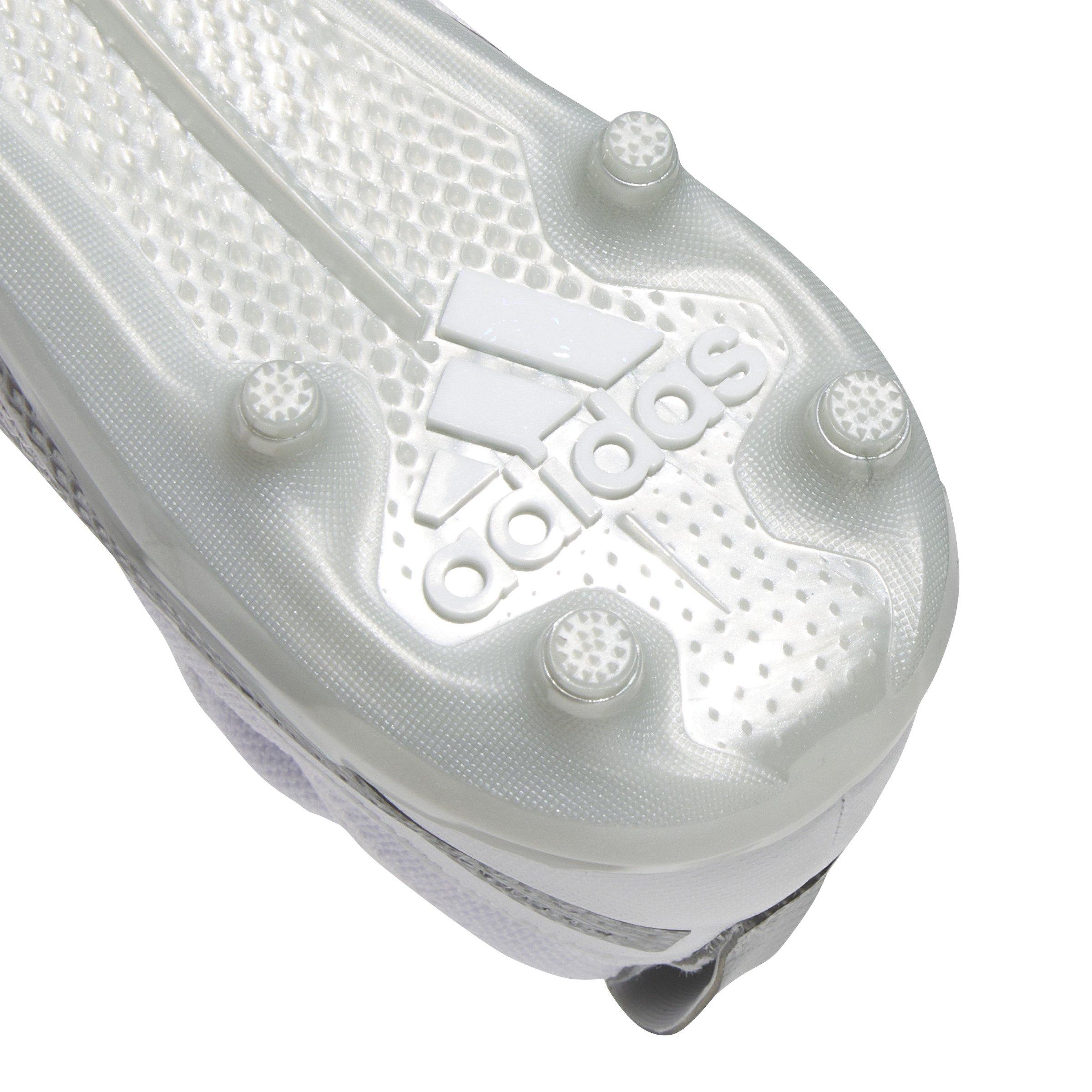 adidas Adizero Impact.2 "Ftwr White/Silver Metallic/Ftwr White" Men's Football Cleat - WHITE/SILVER/WHITE Thumbnail View 7