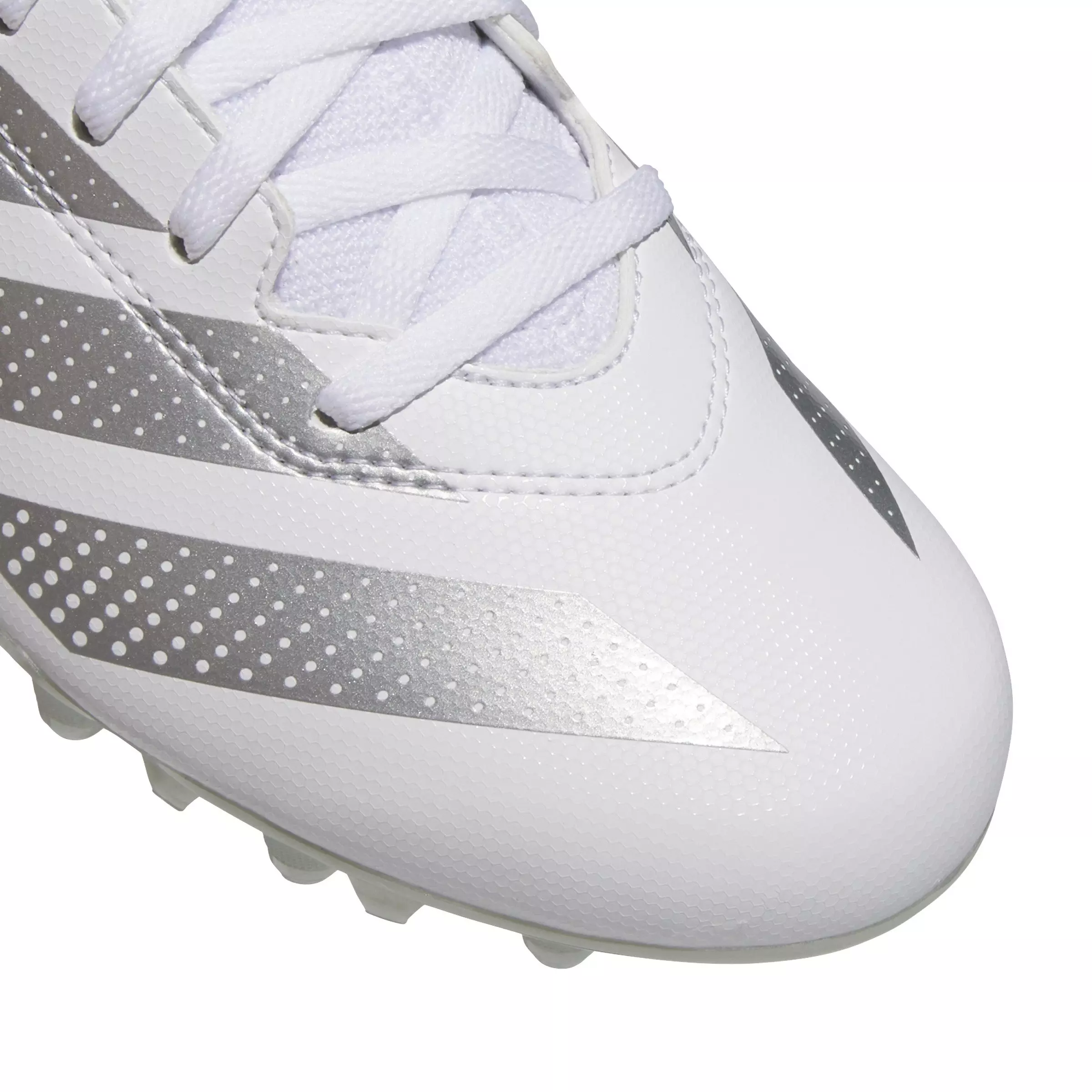 adidas Adizero Impact.2 "Ftwr White/Silver Metallic" Men's Football Cleat - WHITE/SILVER/WHITE