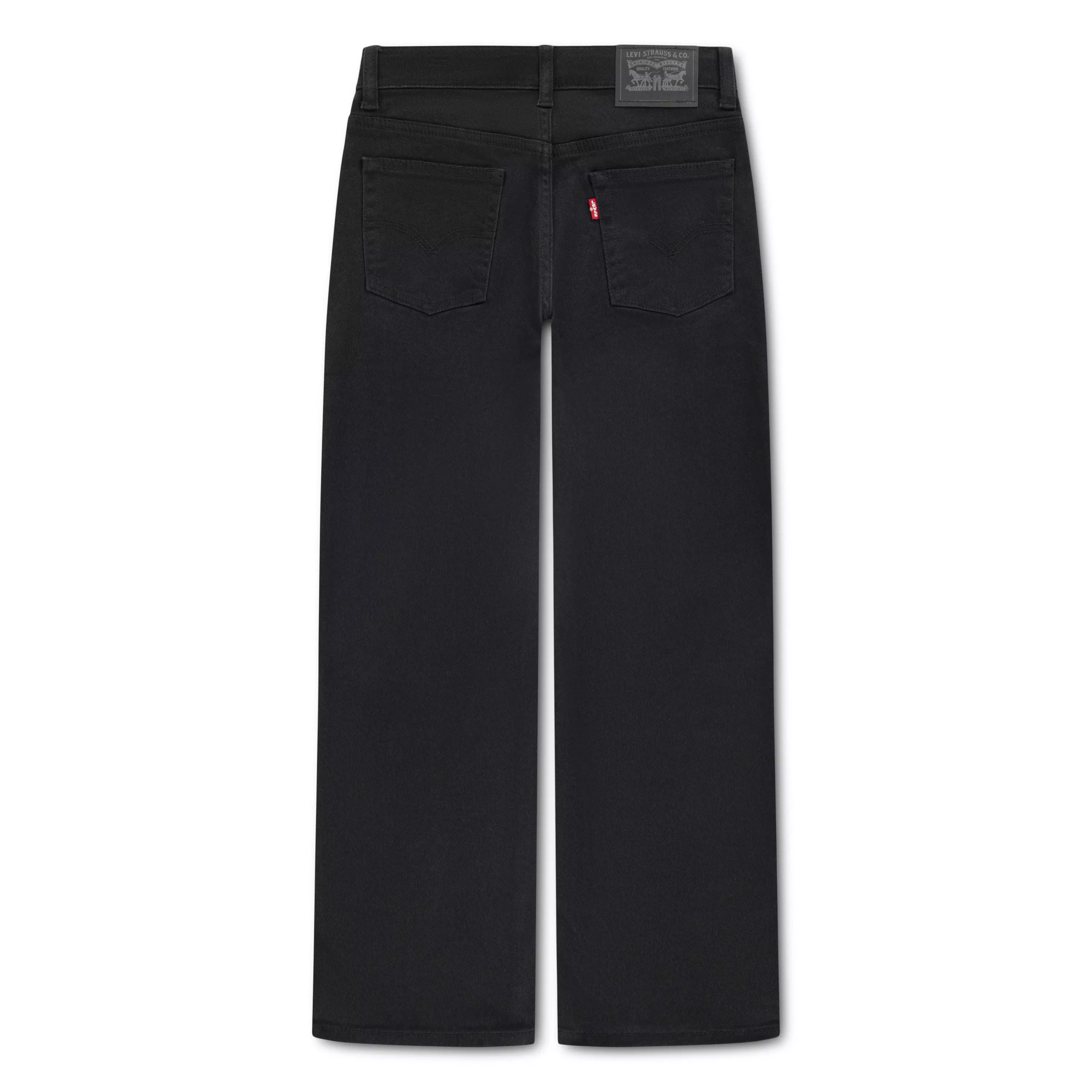 Levi's Big Boys' 505 Regular Fit Dark Wash Denim Black Jeans - BLACK