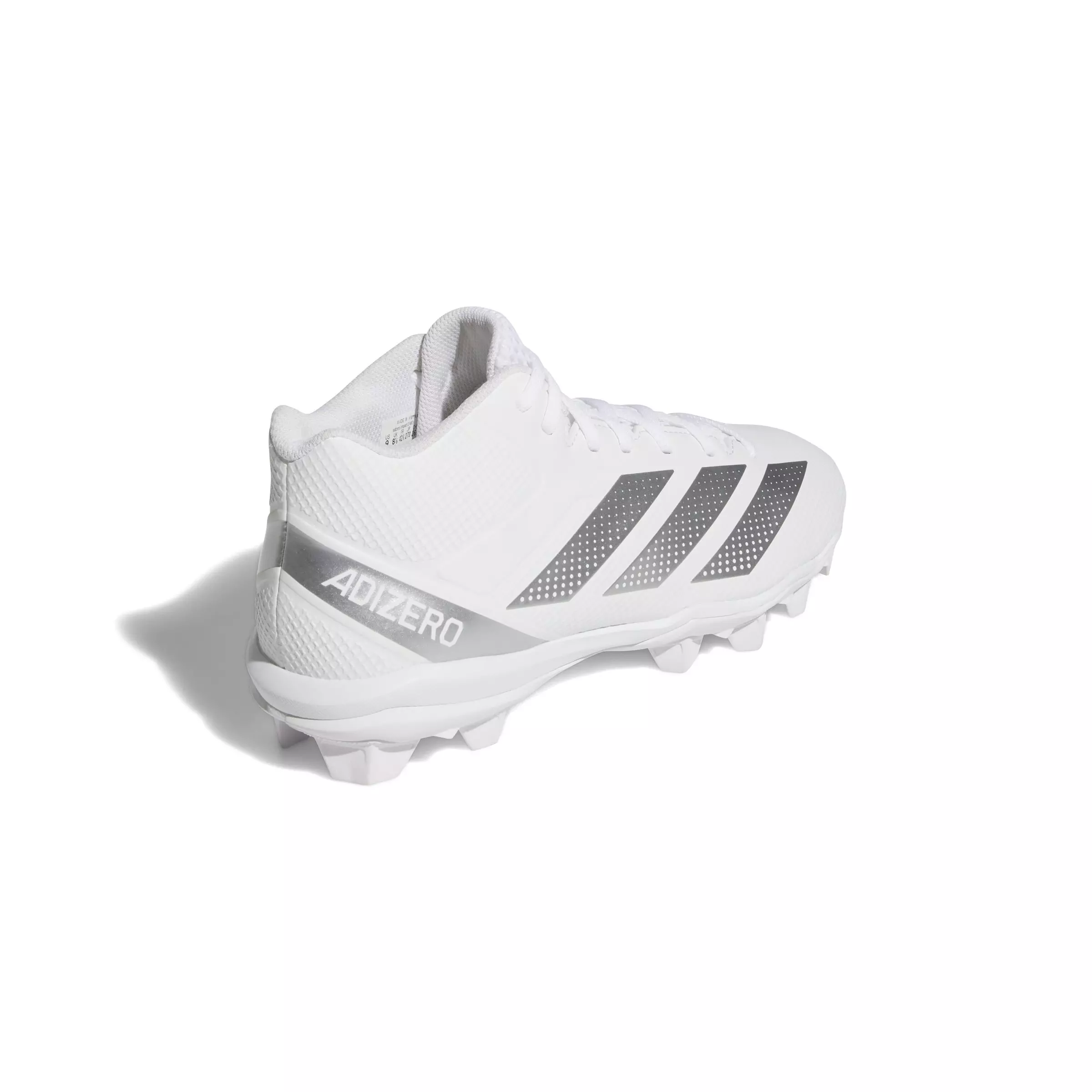 adidas Adizero Impact.2 "Ftwr White/Silver Metallic/Ftwr White" Men's Football Cleat - WHITE/SILVER/WHITE