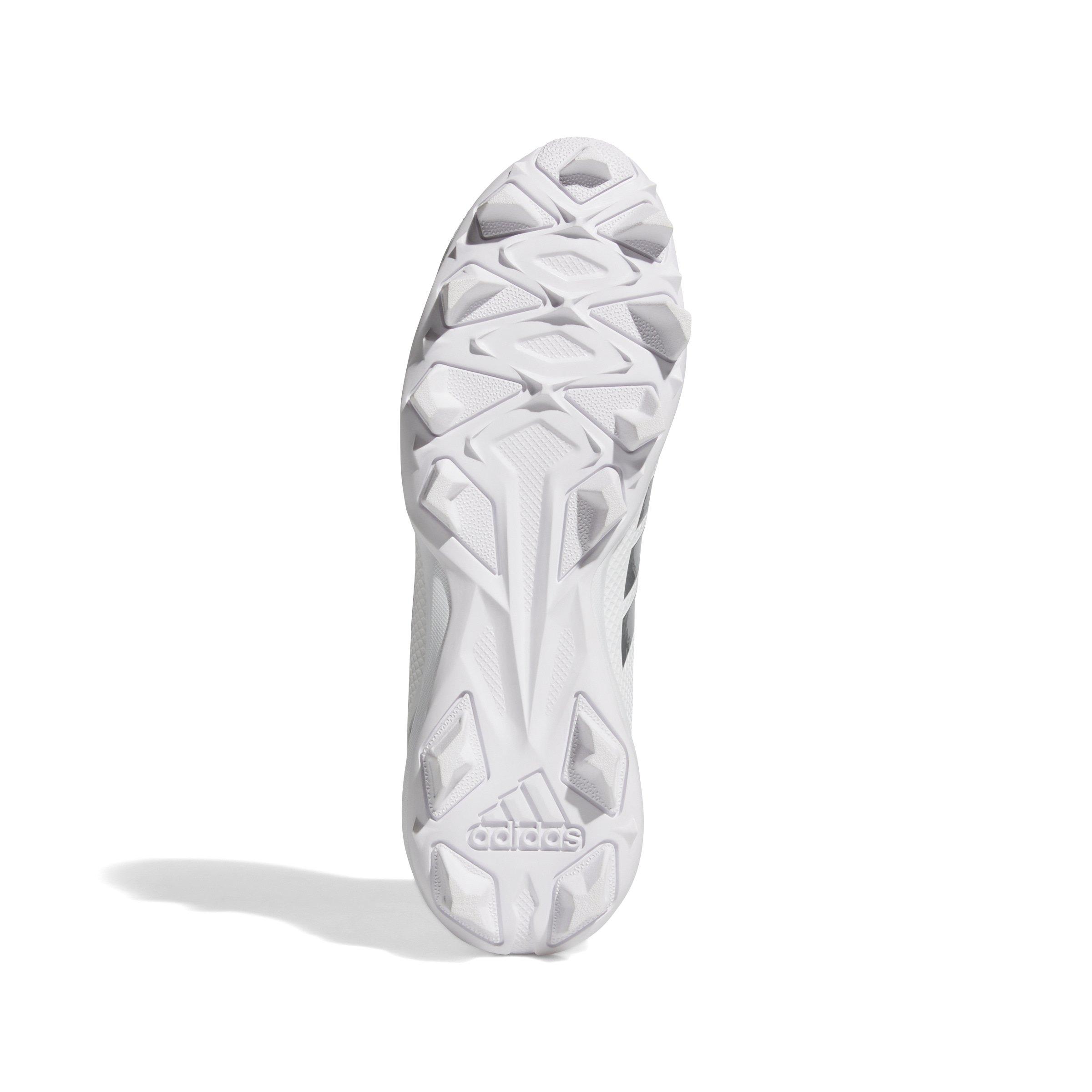 adidas Adizero Impact.2 "Ftwr White/Silver Metallic/Ftwr White" Men's Football Cleat - WHITE/SILVER/WHITE Thumbnail View 6