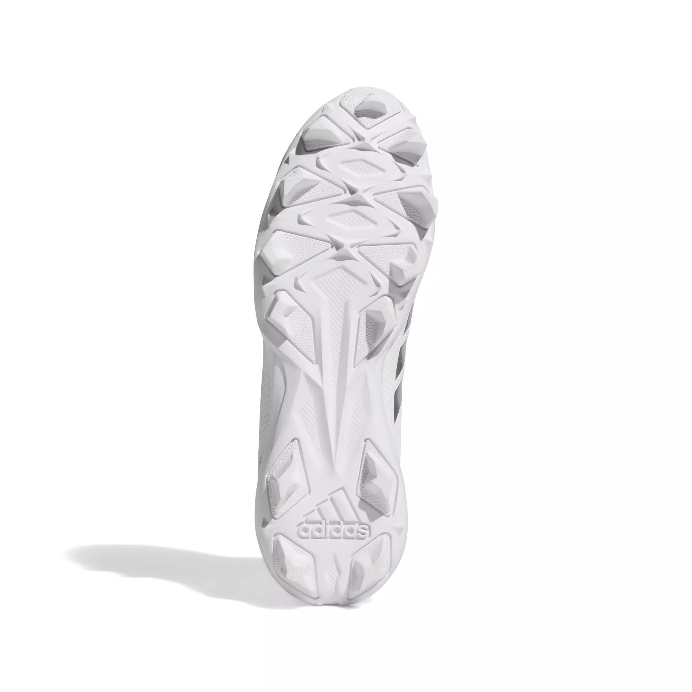 adidas Adizero Impact.2 "Ftwr White/Silver Metallic/Ftwr White" Men's Football Cleat - WHITE/SILVER/WHITE