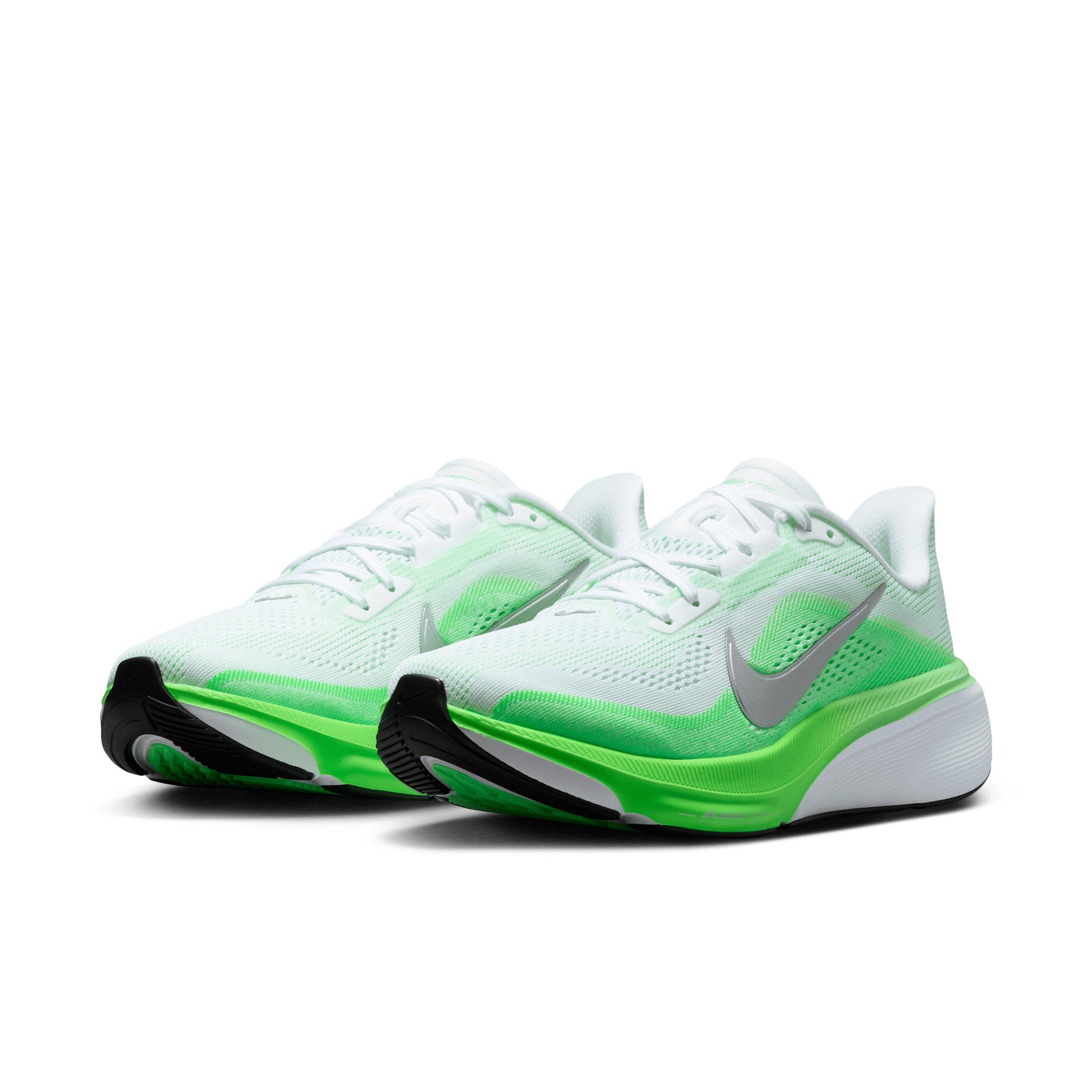 Nike Pegasus 42 "White/Green Strike/Illusion Green/Metallic Silver" Women's Running Shoe - WHITE/GREEN/GREEN/SILVER