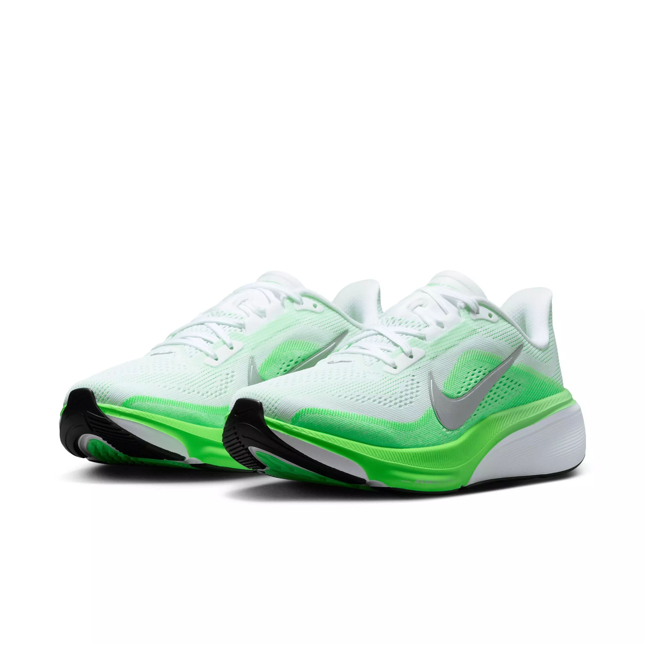 Nike Pegasus 42 "White/Green Strike/Illusion Green/Metallic Silver" Women's Running Shoe - WHITE/GREEN/GREEN/SILVER