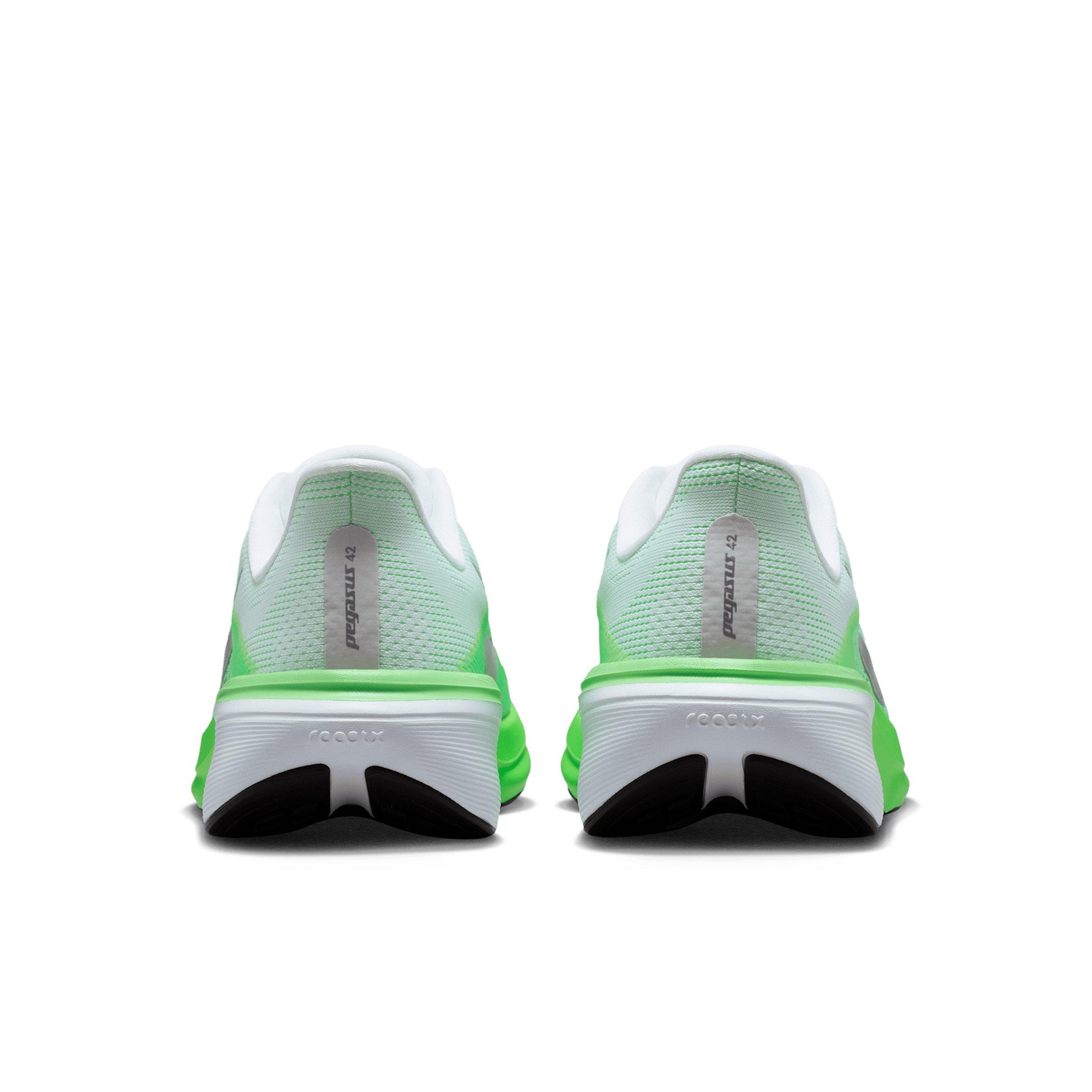 Nike Pegasus 42 "White/Green Strike/Illusion Green/Metallic Silver" Women's Running Shoe - WHITE/GREEN/GREEN/SILVER