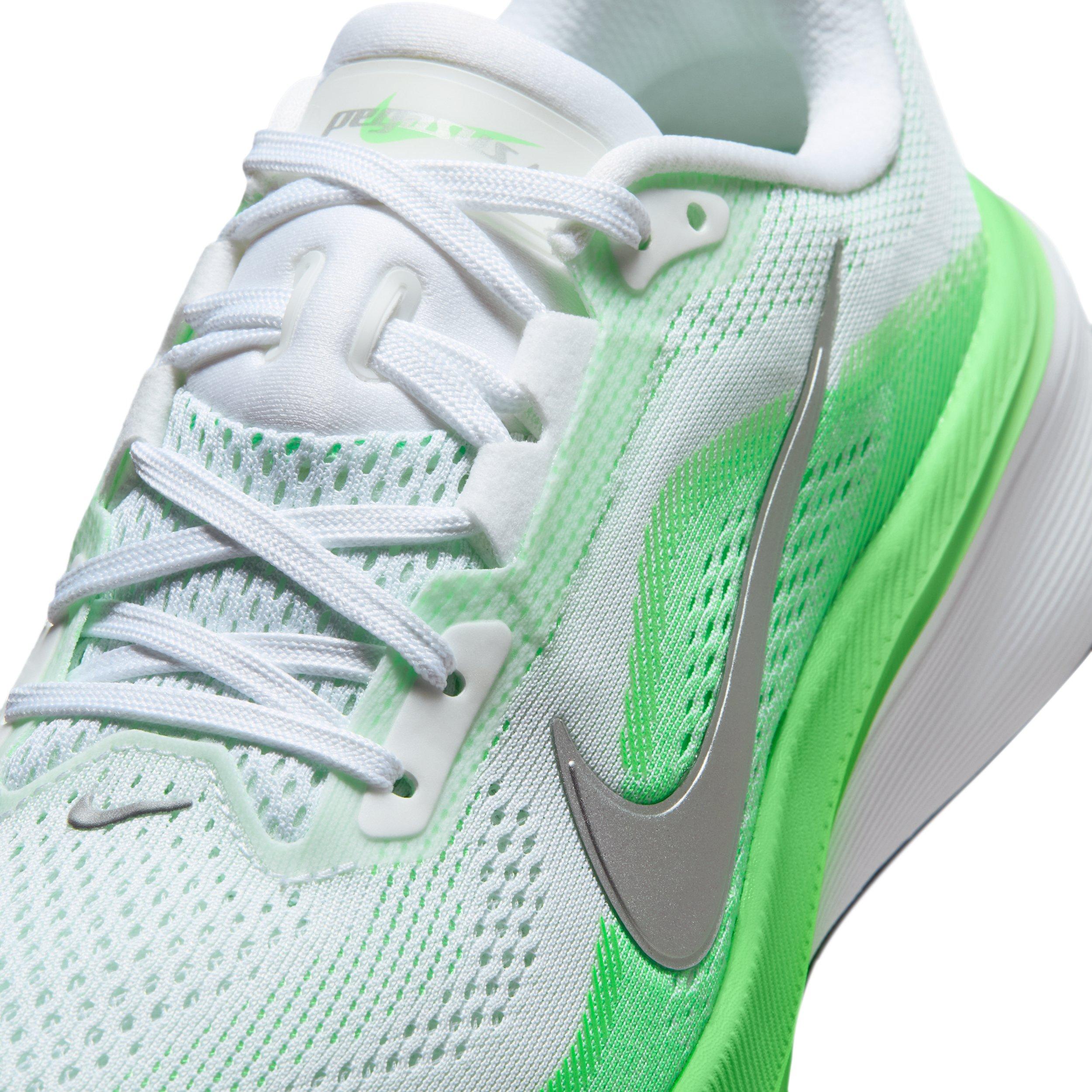 Nike Pegasus 42 "White/Green Strike/Illusion Green/Metallic Silver" Women's Running Shoe - WHITE/GREEN/GREEN/SILVER