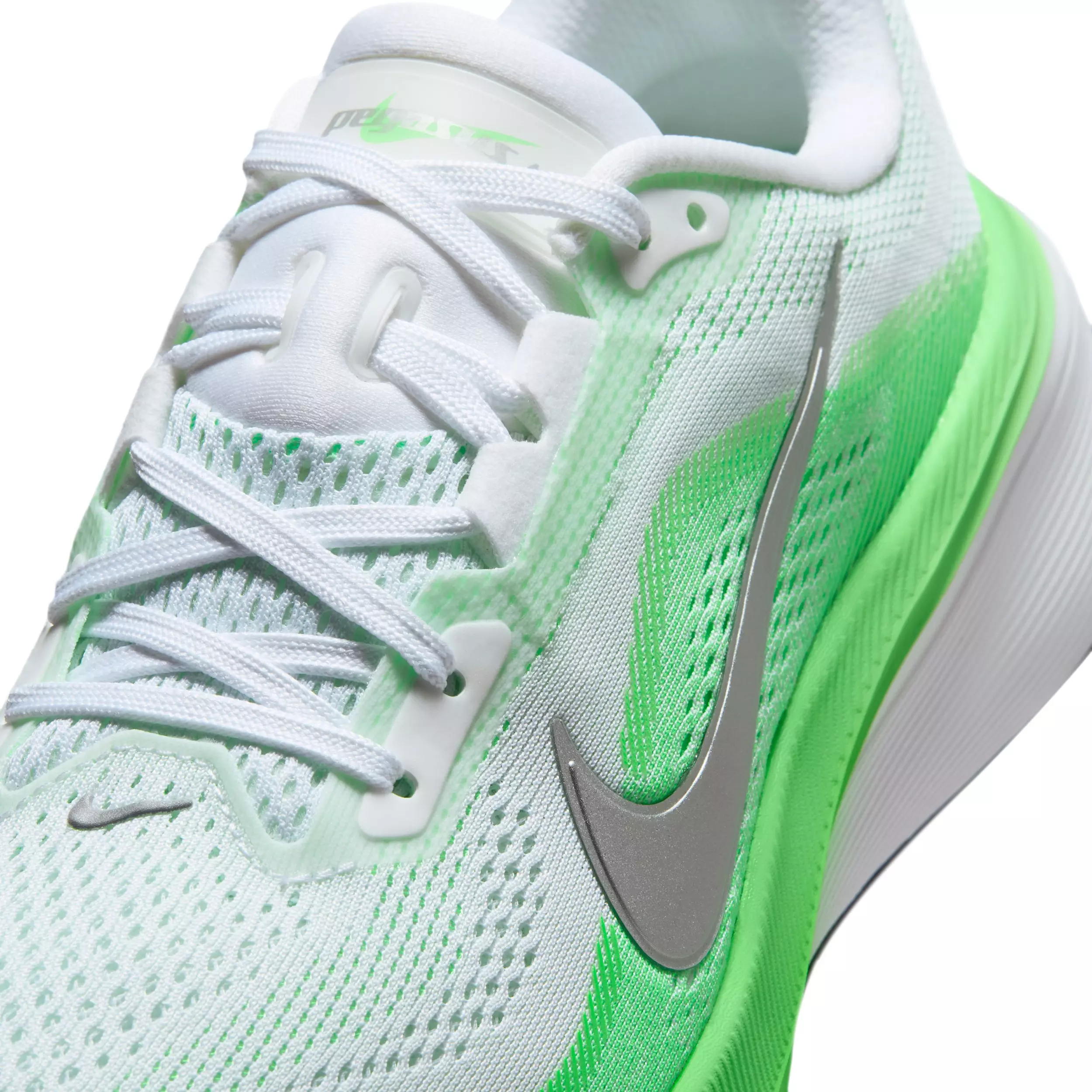 Nike Pegasus 42 "White/Green Strike/Illusion Green/Metallic Silver" Women's Running Shoe - WHITE/GREEN/GREEN/SILVER
