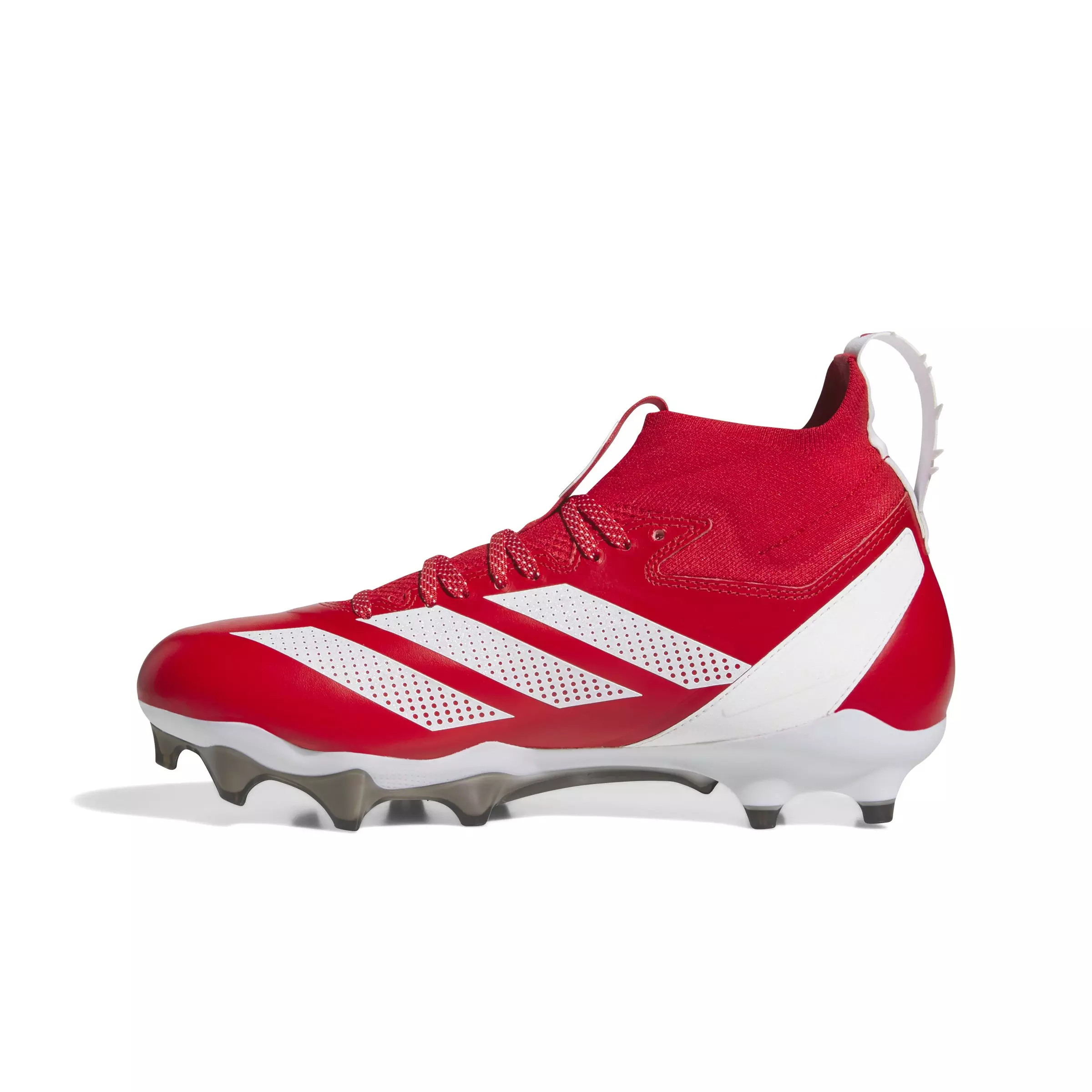 adidas Adizero Impact + PE "Team Colleg Red/Ftwr White/Team Colleg Red" Men's Football Cleat - RED/WHITE/RED