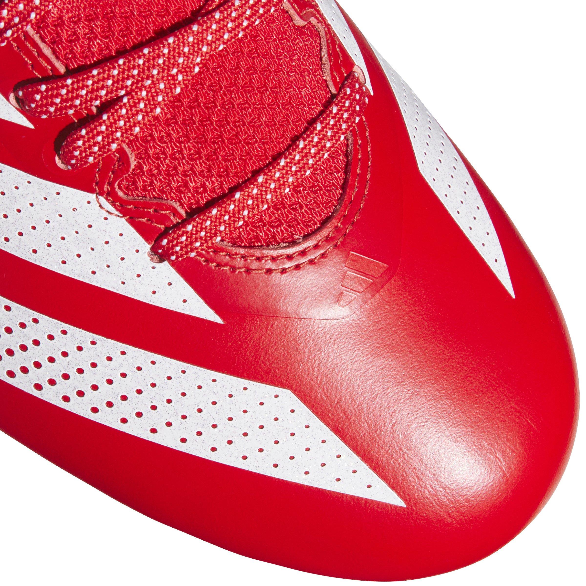 adidas Adizero Impact + PE "Team Colleg Red/Ftwr White/Team Colleg Red" Men's Football Cleat - RED/WHITE/RED Thumbnail View 5