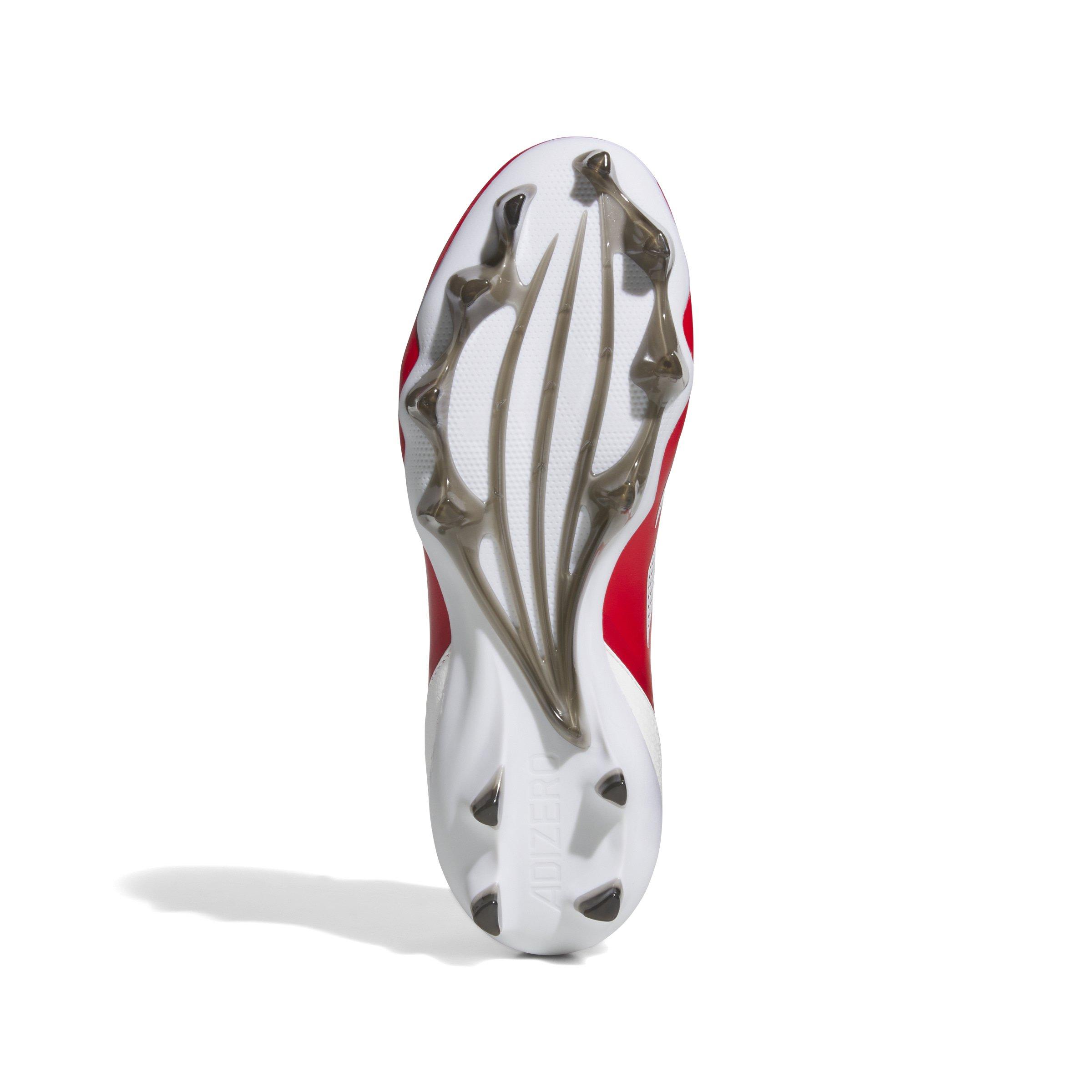 adidas Adizero Impact + PE "Team Colleg Red/Ftwr White/Team Colleg Red" Men's Football Cleat - RED/WHITE/RED Thumbnail View 8